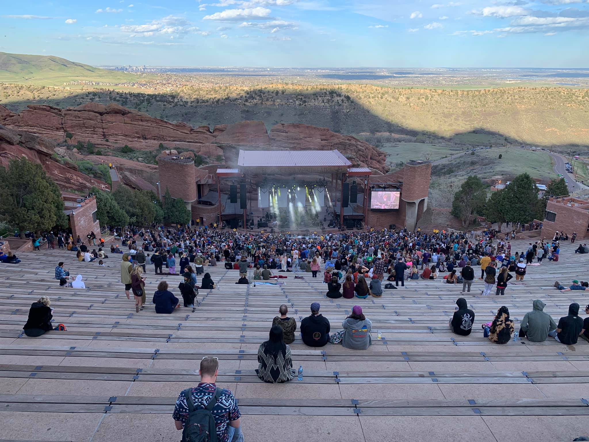 red rocks seat view  - red rocks amphitheatre