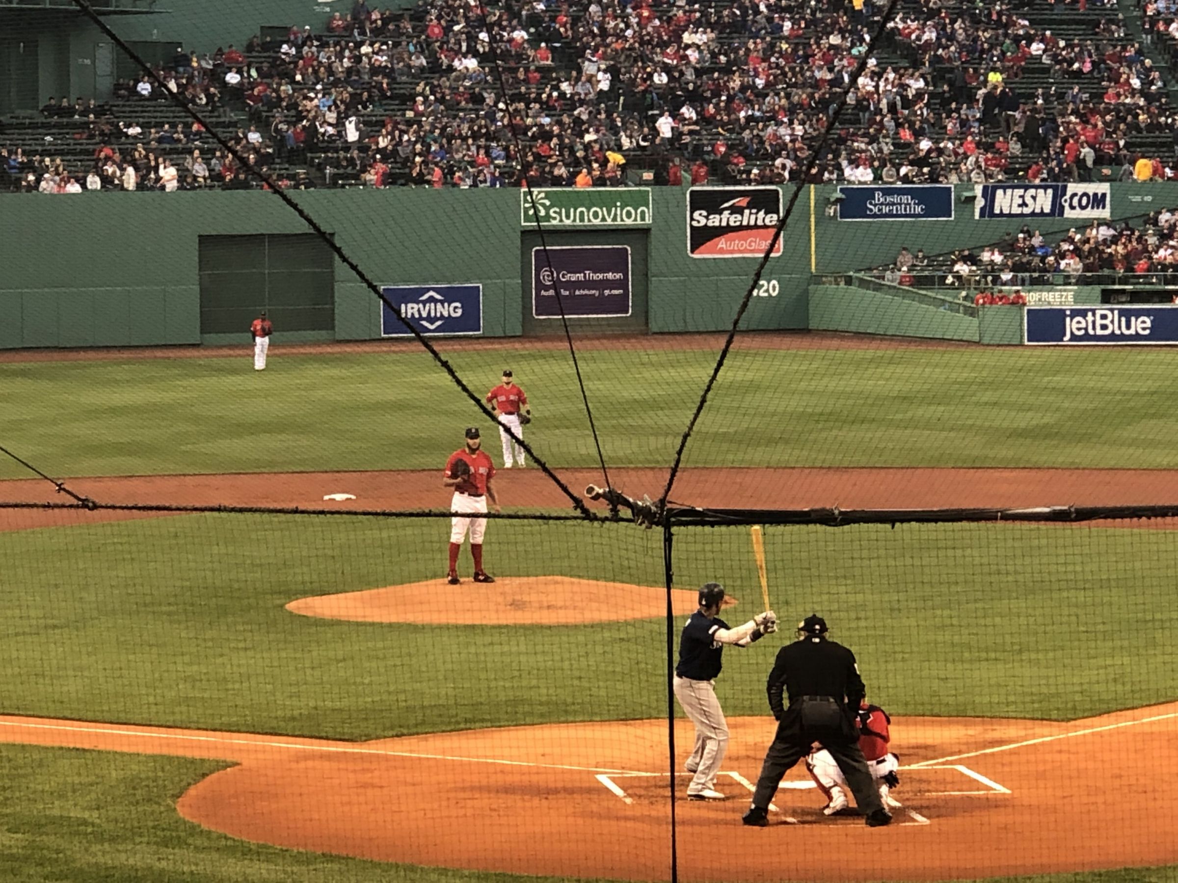 view from Loge Box 132 