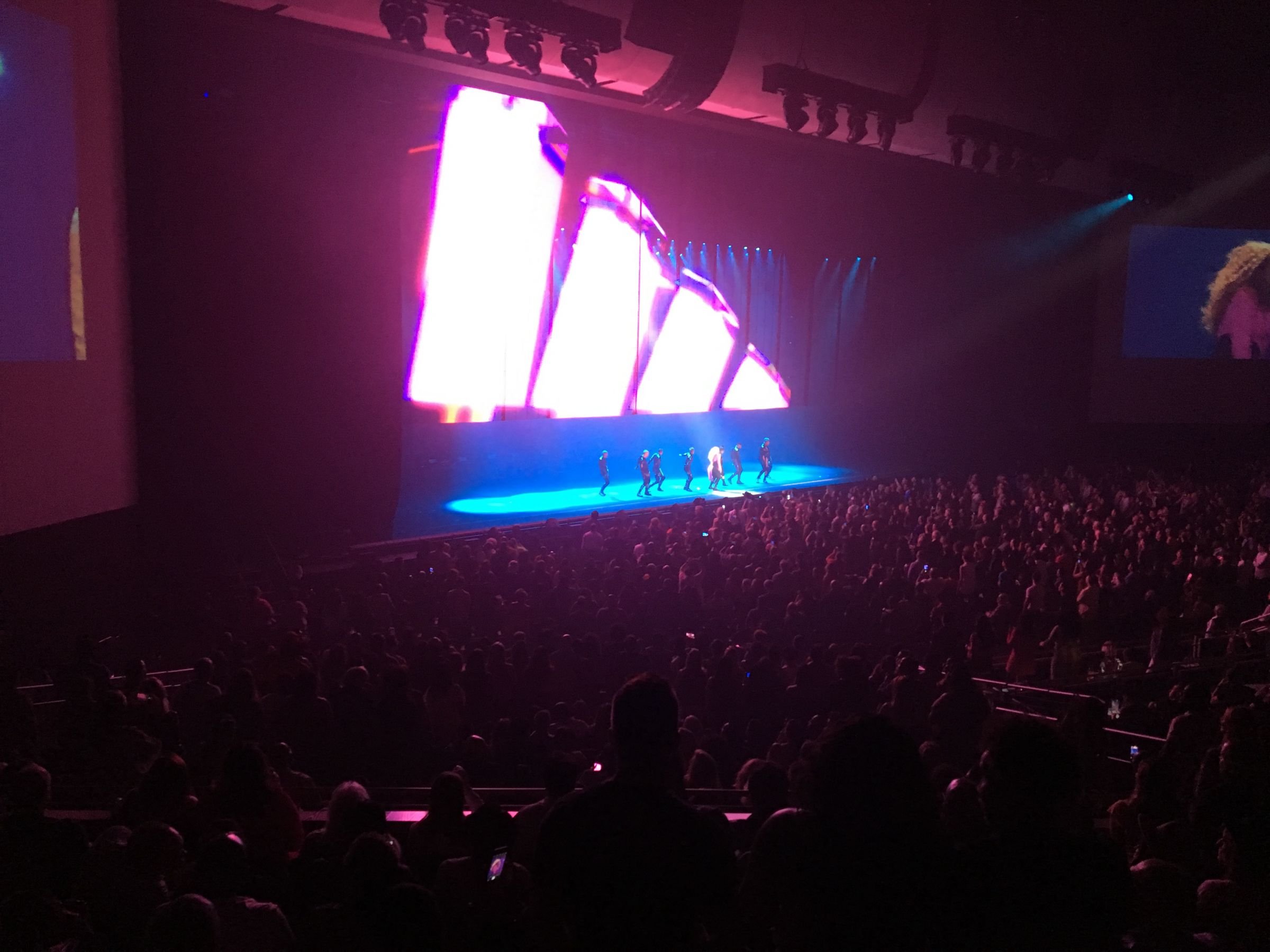 section 306, row g seat view  - dolby live at park mgm