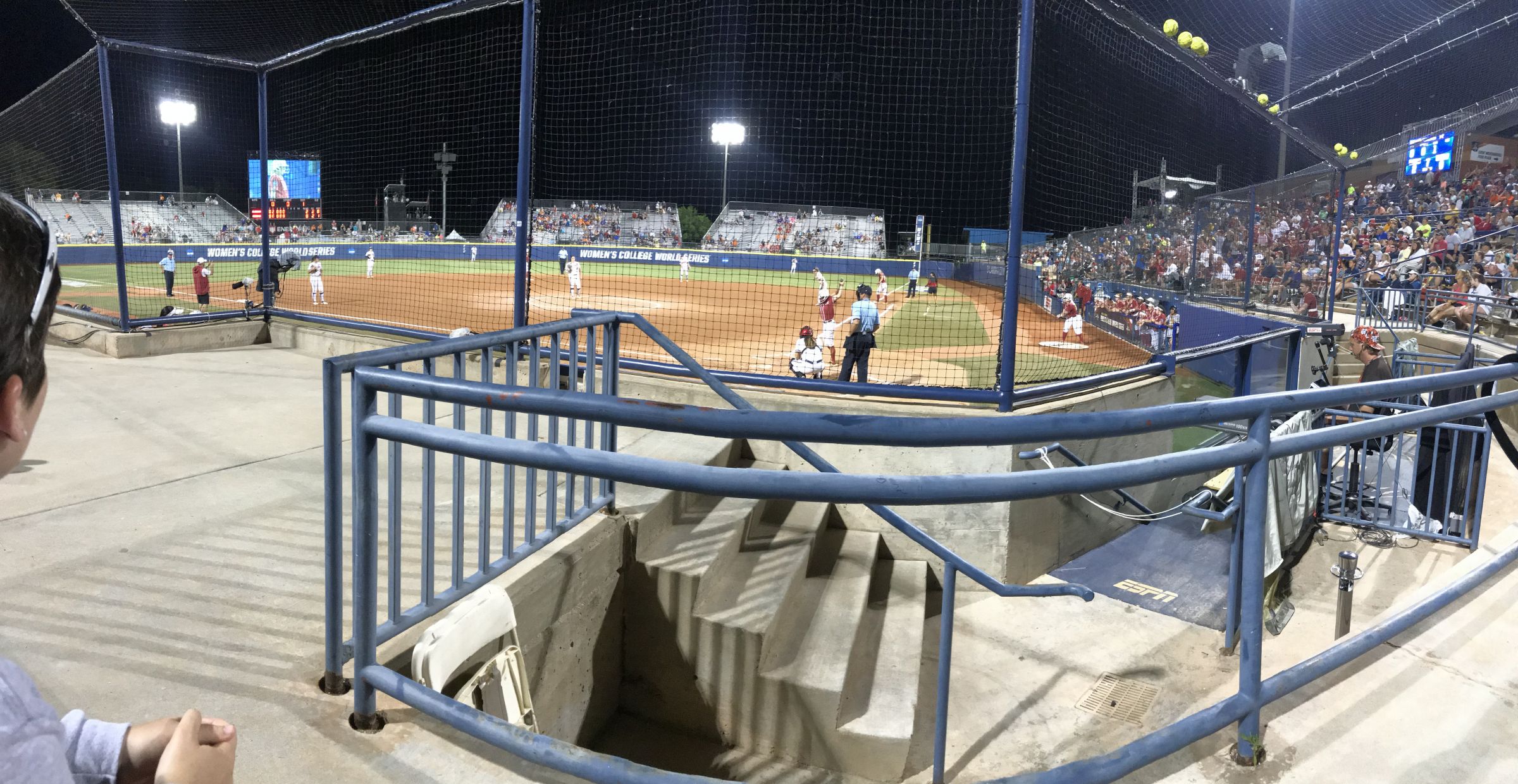 section 9, row b seat view  - devon park