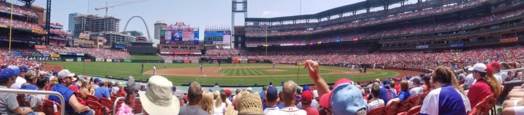 section 156, row 2 seat view  - busch stadium