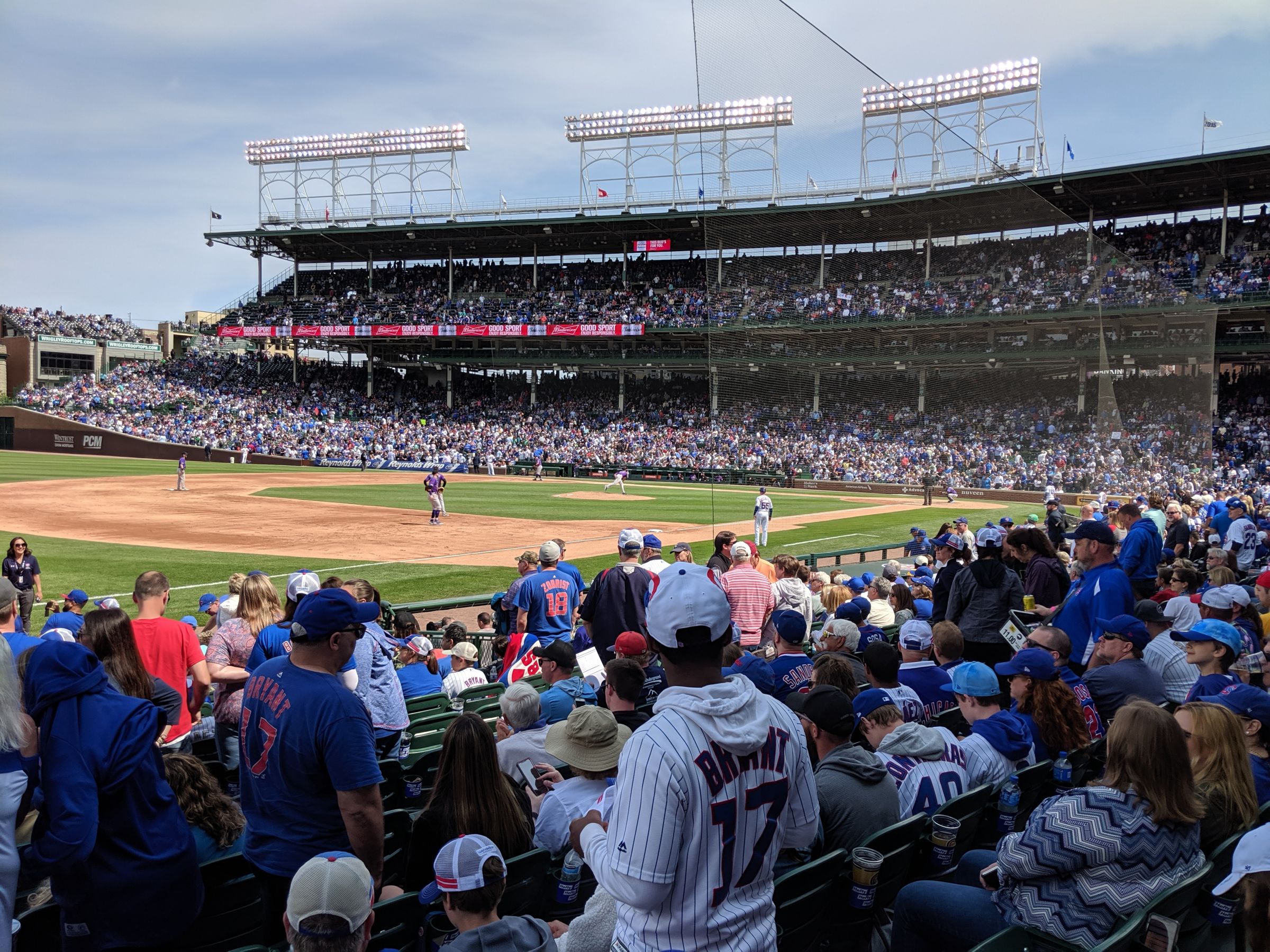 section 8, row 14 seat view  for baseball - wrigley field