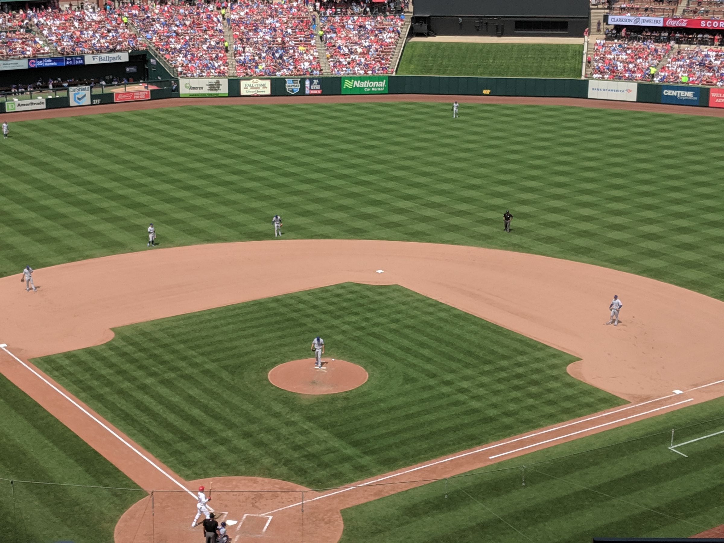 section 349, row 5 seat view  for baseball - busch stadium