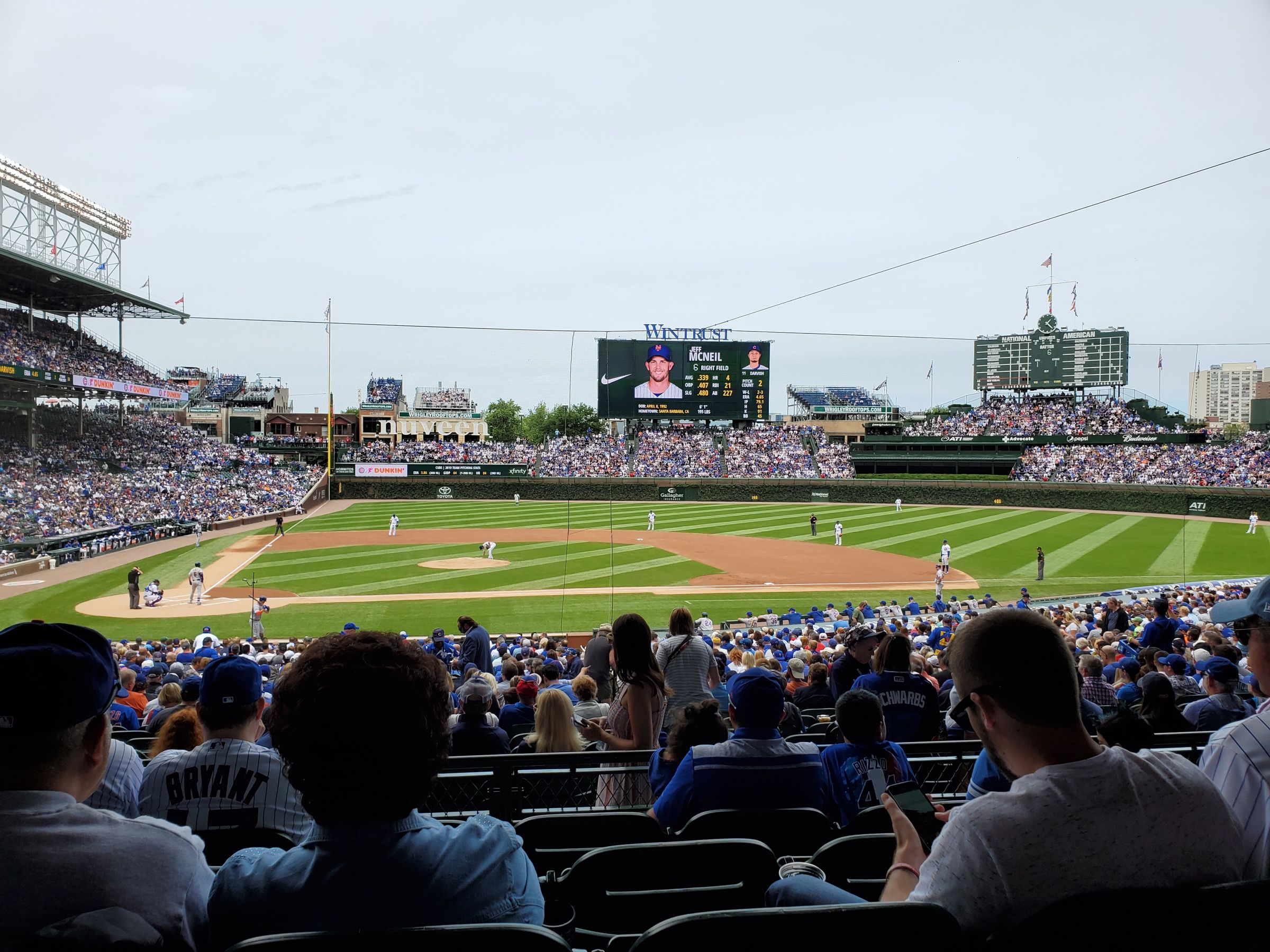 View From Seats Wrigley Field