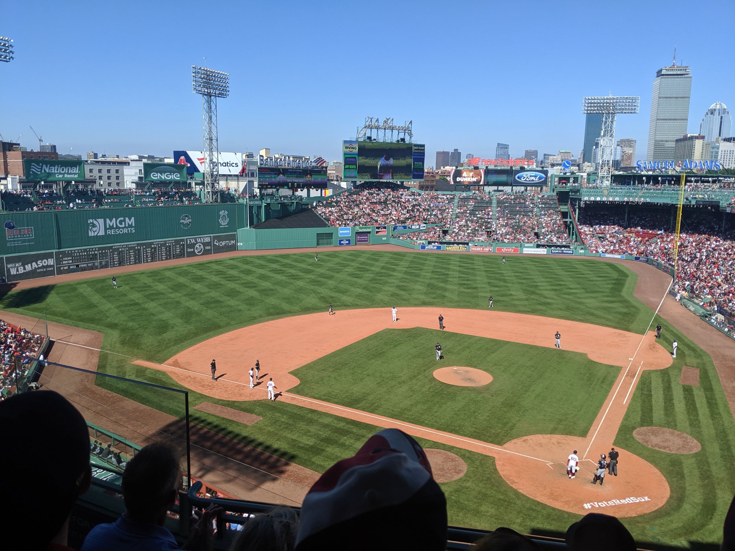 home plate pavilion club 4, row 3 seat view for baseball - fenway park