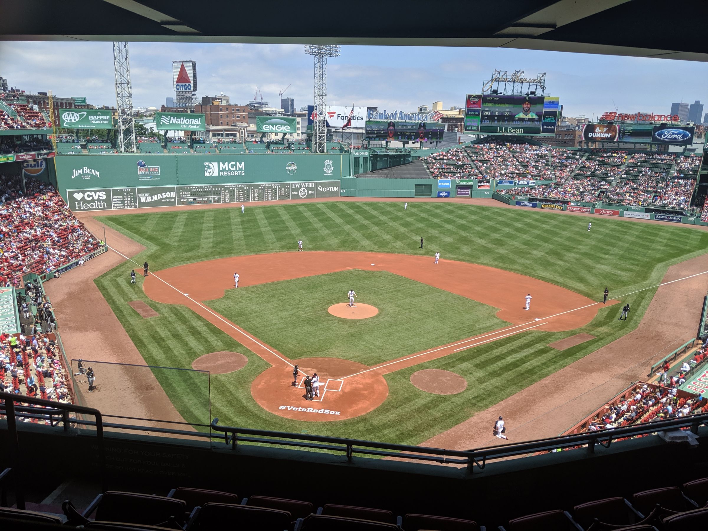 home plate pavilion club 2, row 5 seat view  for baseball - fenway park