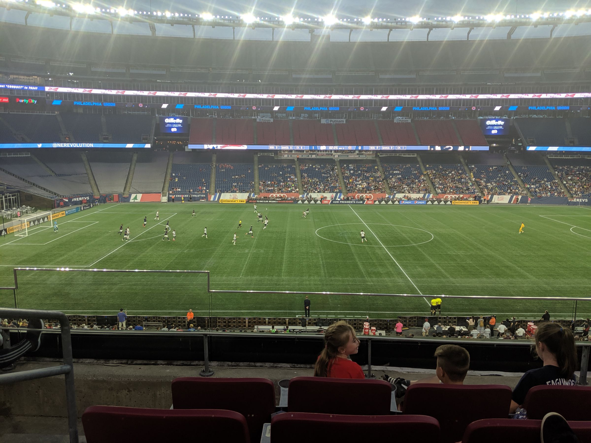 section cl10, row 4 seat view  for soccer - gillette stadium