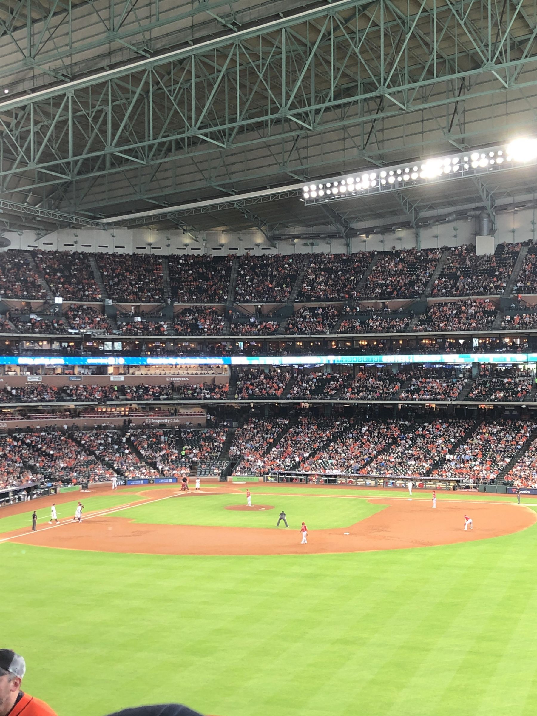 section 255, row 8 seat view  for baseball - minute maid park