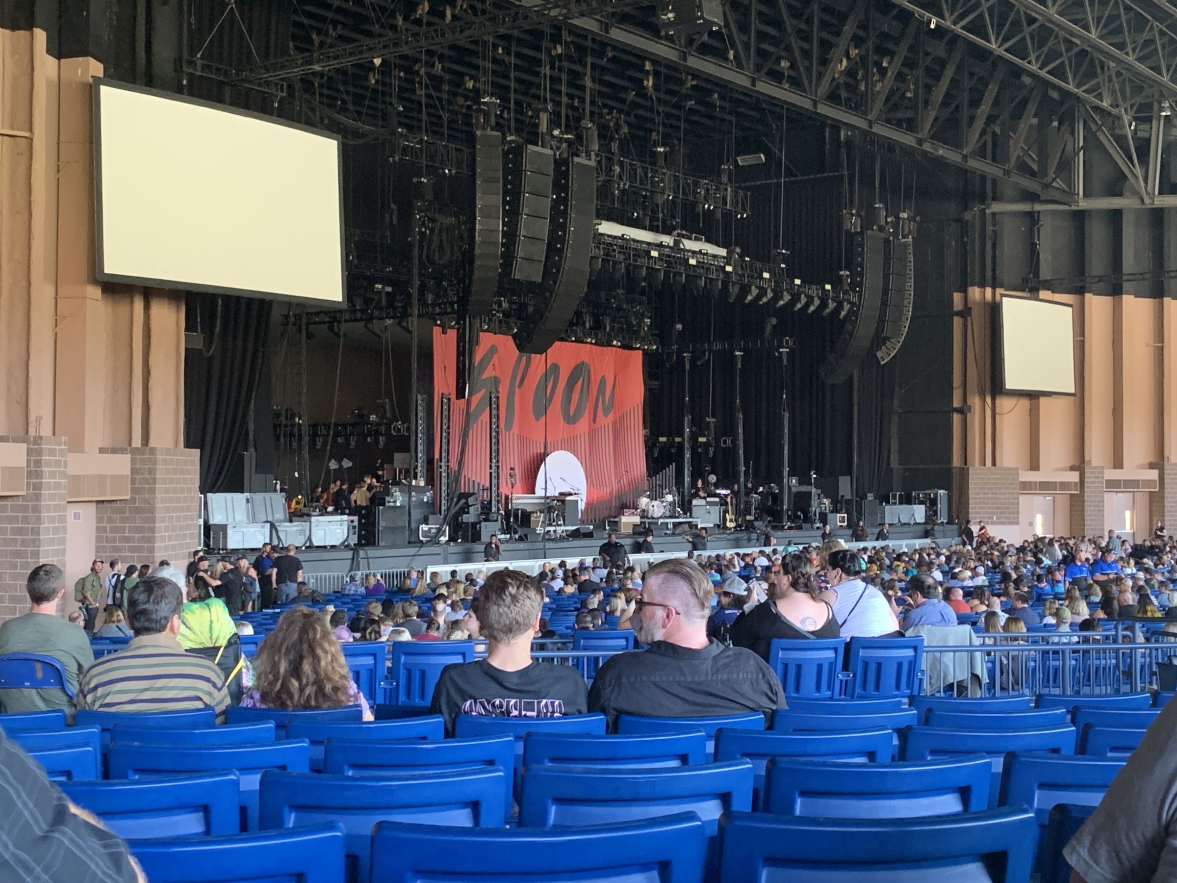 section 207, row h seat view  - cascades amphitheater