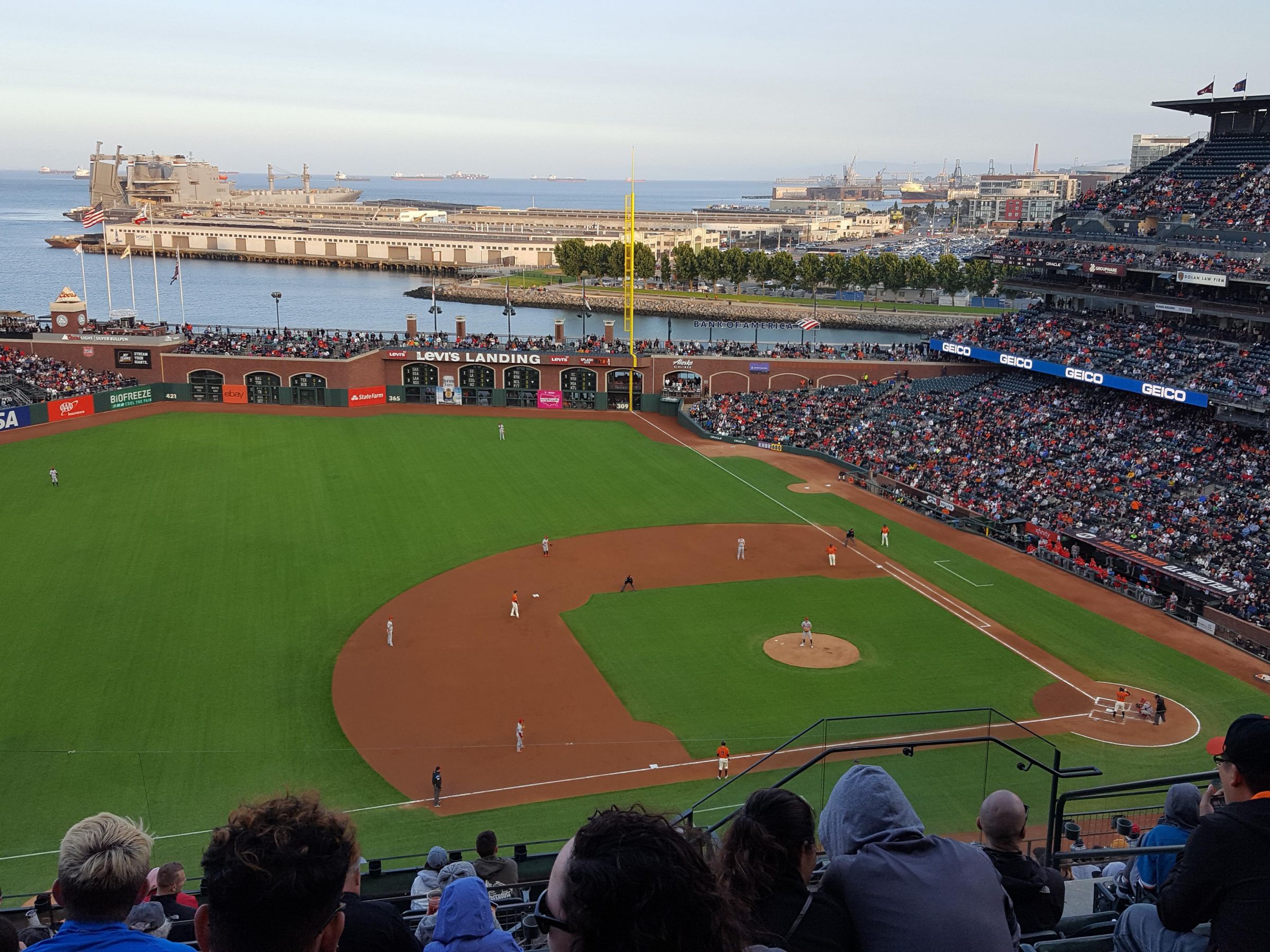 section 325, row 8 seat view  for baseball - oracle park