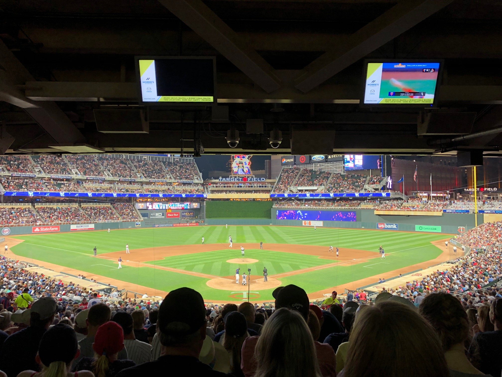 section 114, row 28 seat view  - target field