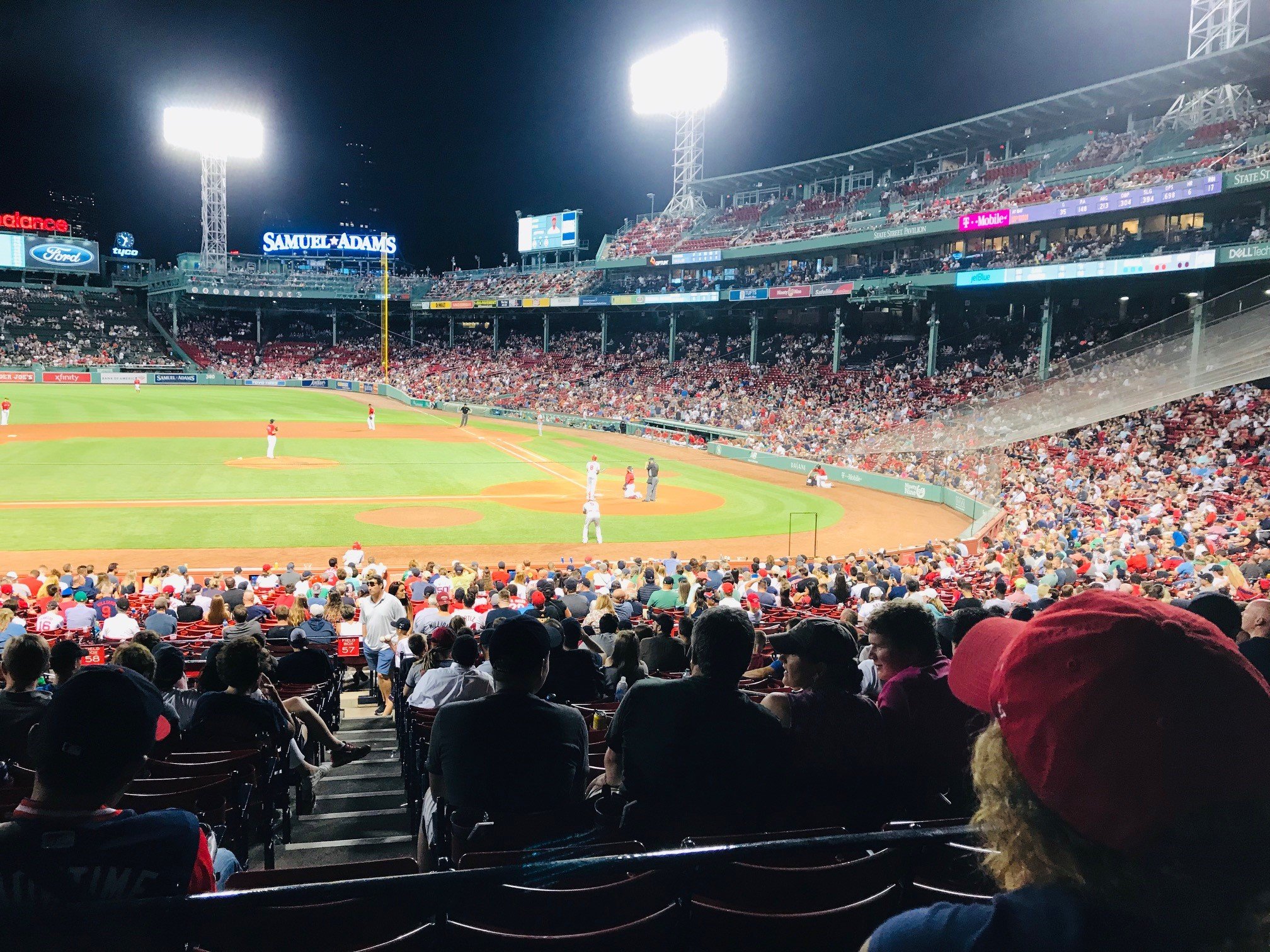 grandstand 25, row 3 seat view  for baseball - fenway park