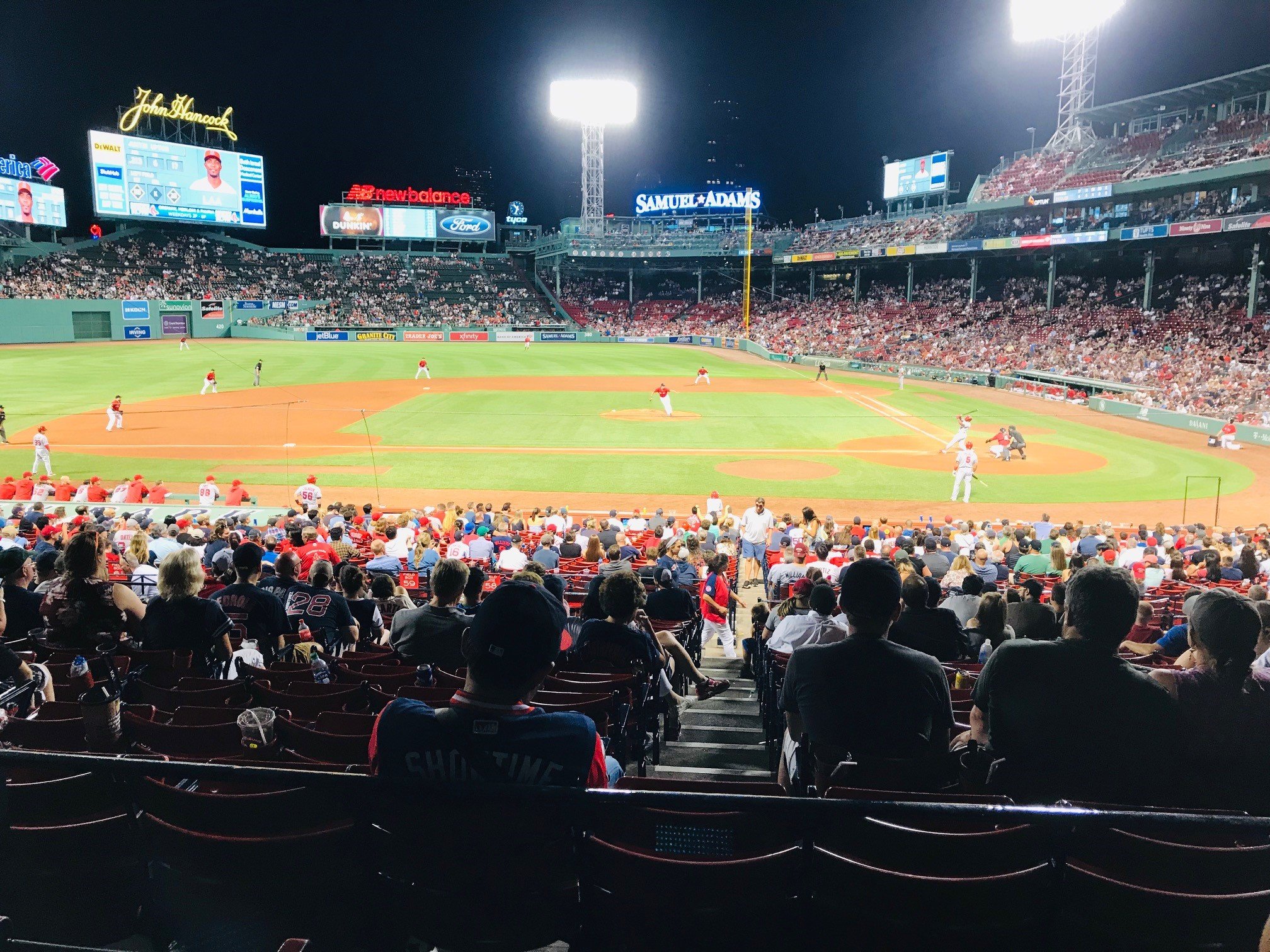 grandstand 25, row 3 seat view  for baseball - fenway park