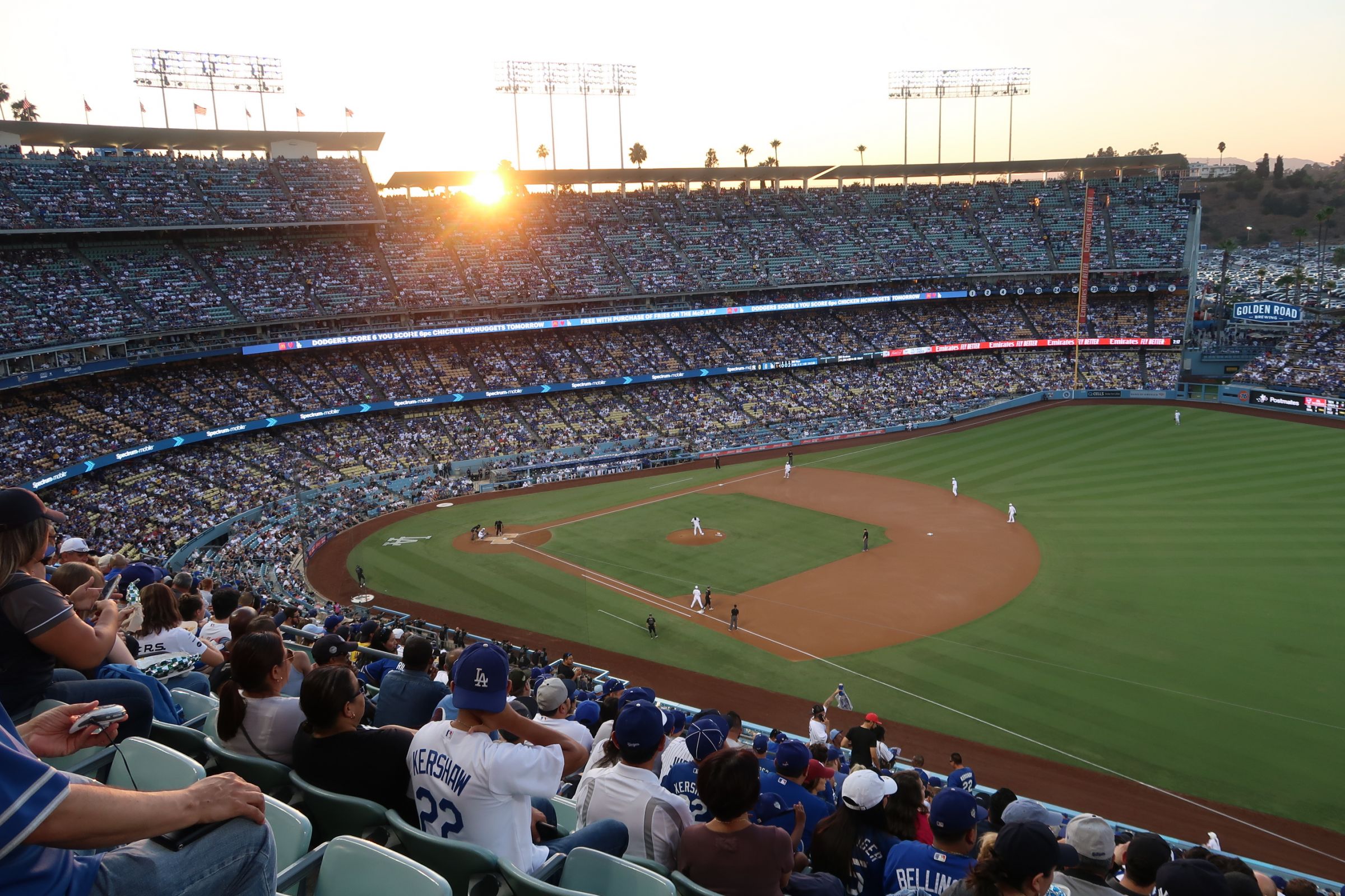 Lower Reserve 36 at Dodger Stadium
