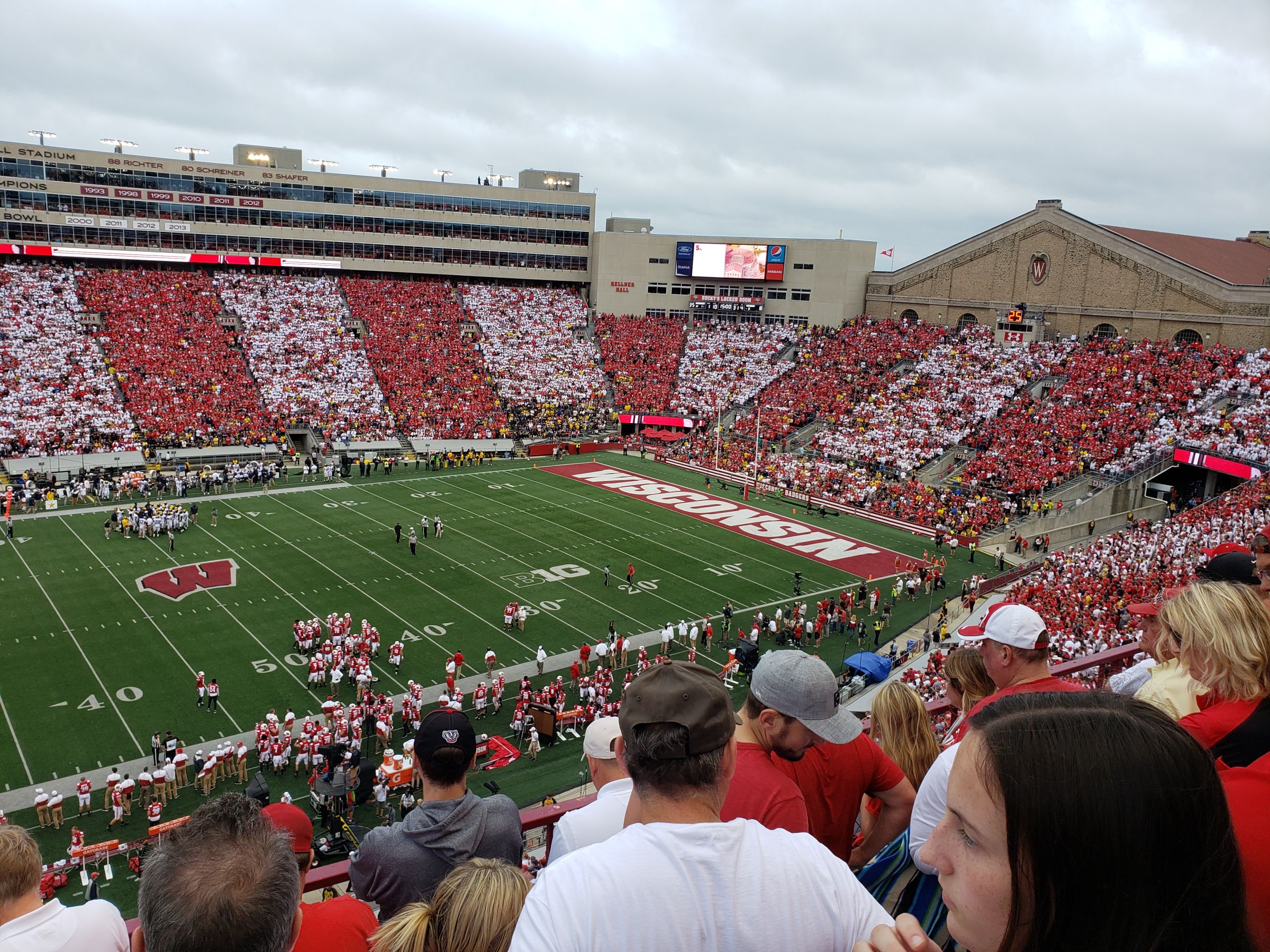 section gg, row 5 seat view  - camp randall stadium