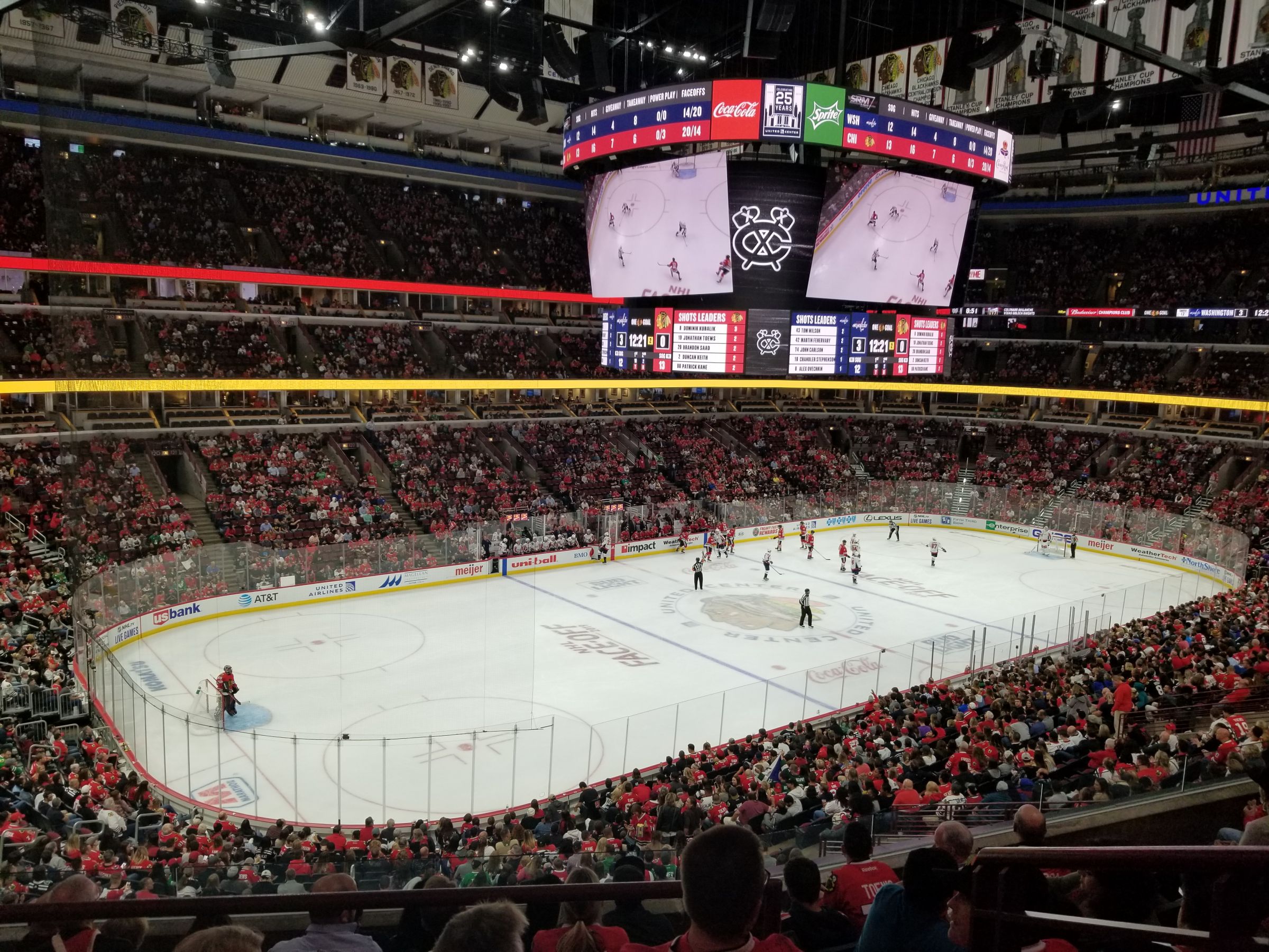 section 221, row 7 seat view  for hockey - united center