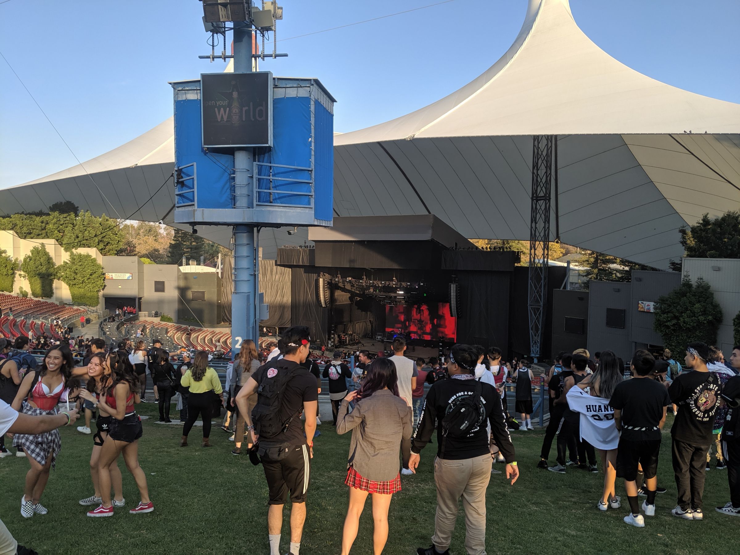 lawn seat view  - shoreline amphitheatre