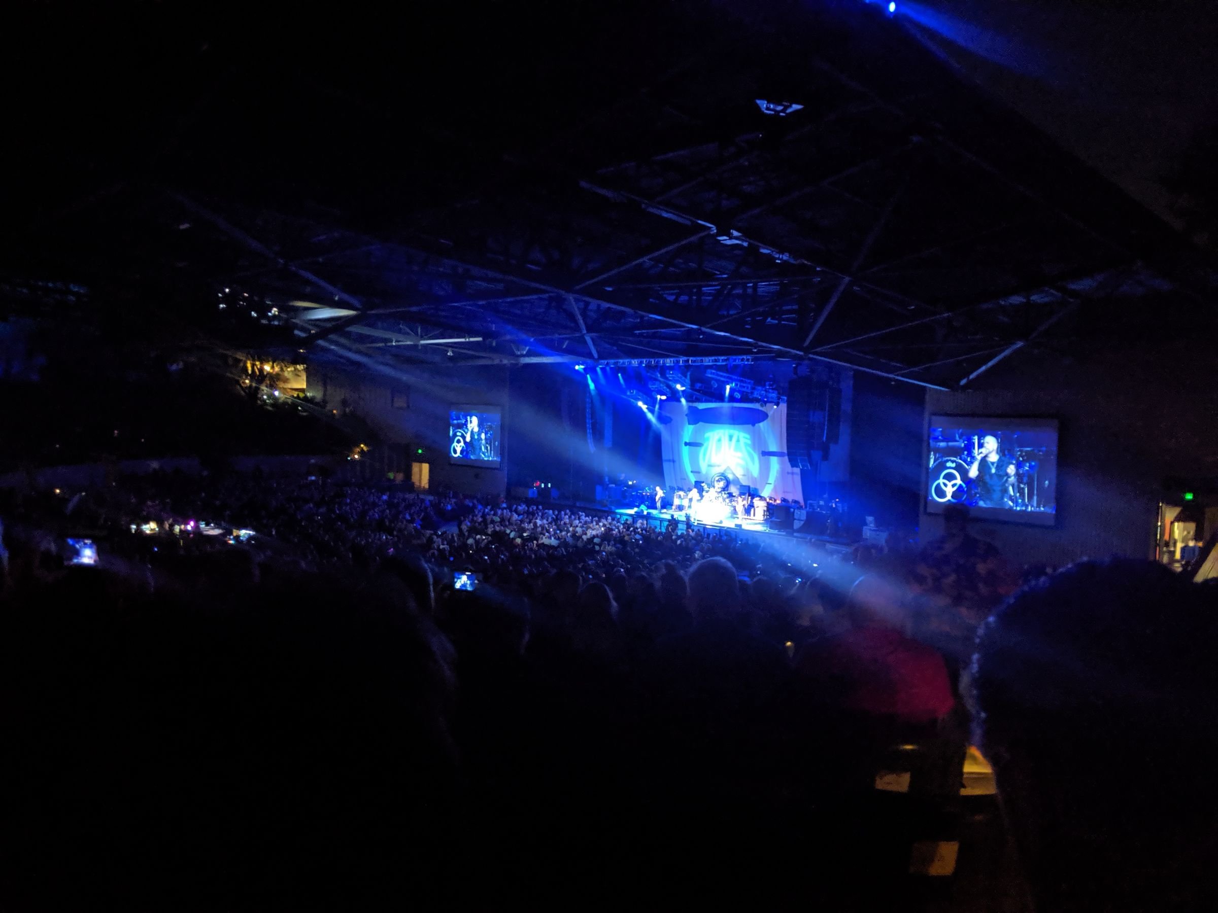 section 202, row h seat view  - concord pavilion