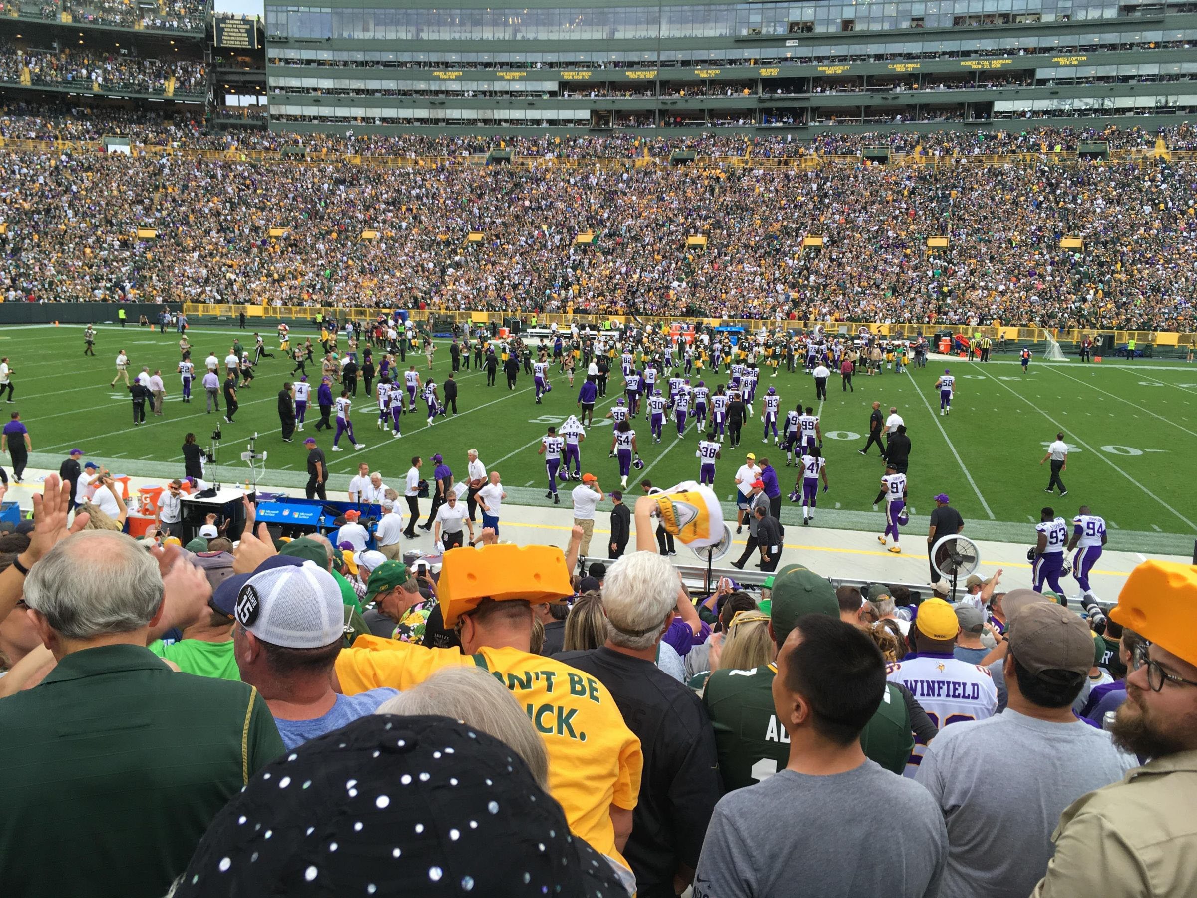 section 117, row 16 seat view  - lambeau field