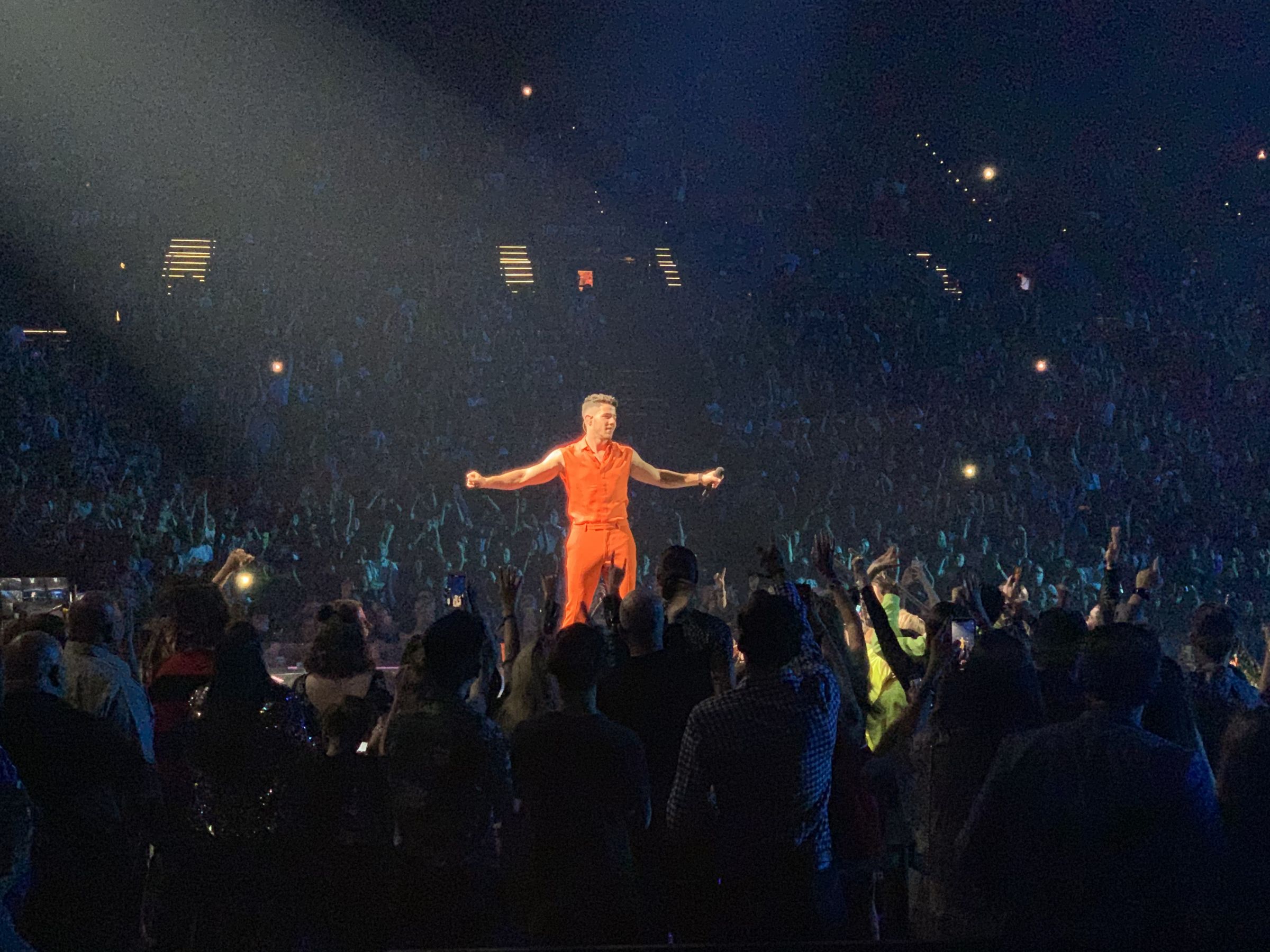 section 8, row c seat view  - mgm grand garden arena