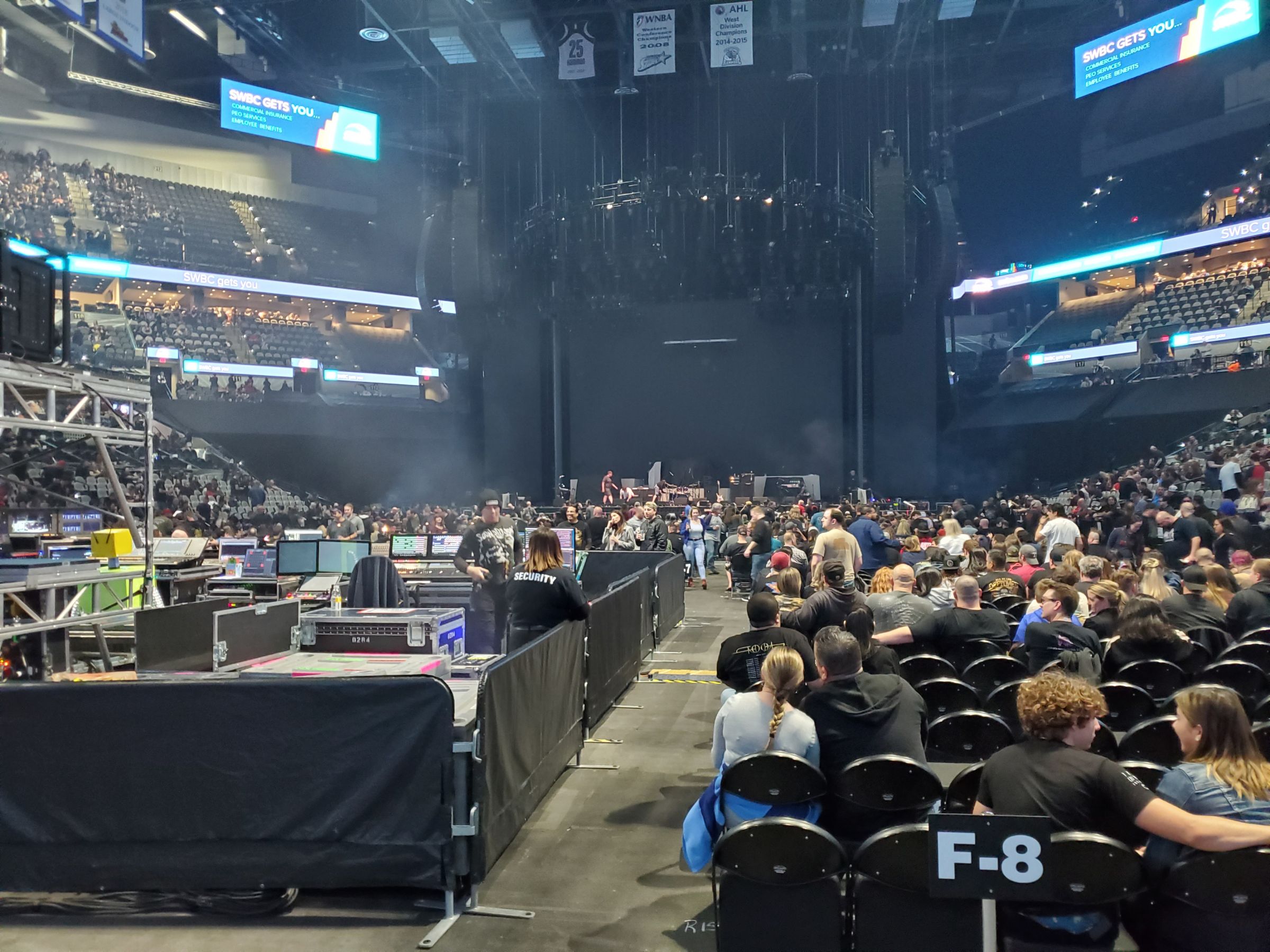 section 128, row 6 seat view  for concert - at&t center