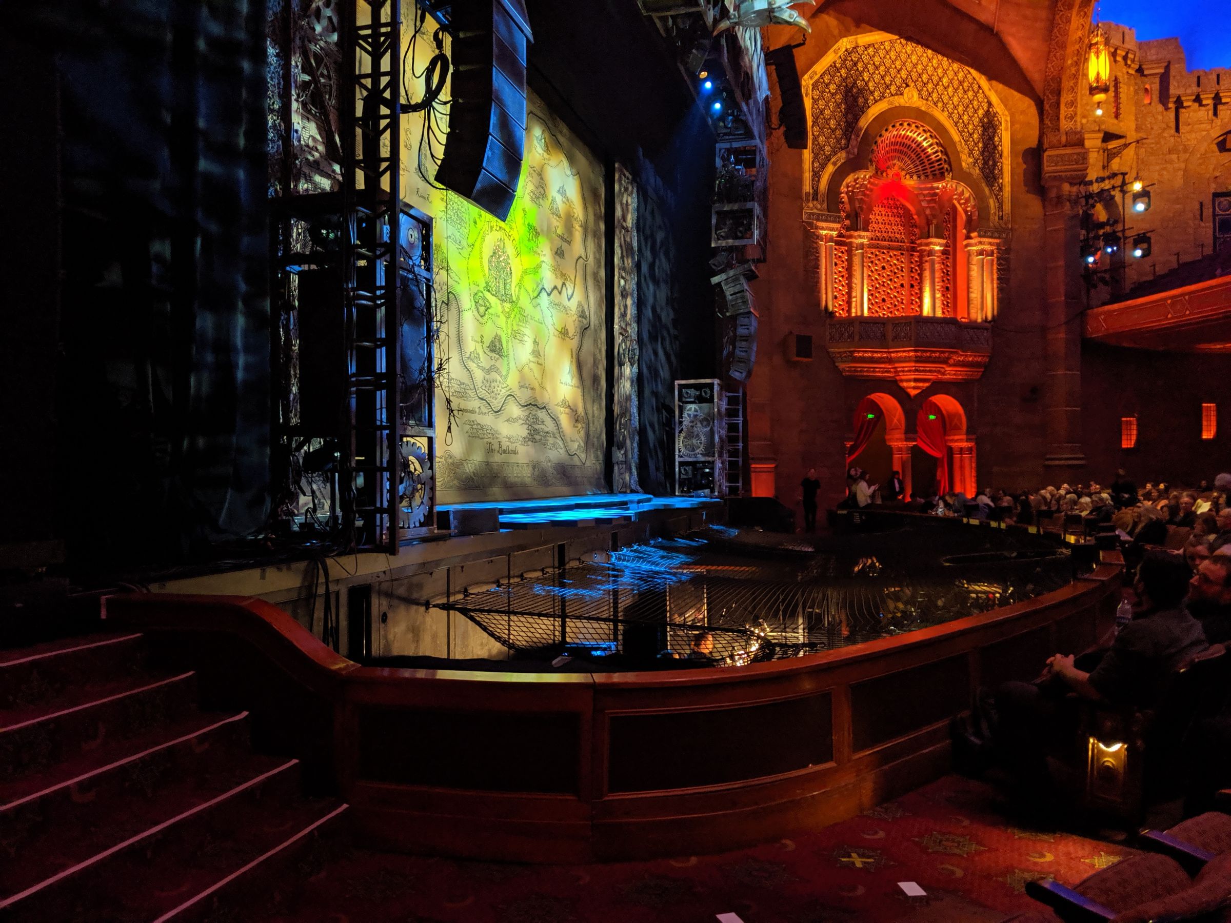 orchestra left, row d seat view  - fox theatre atlanta