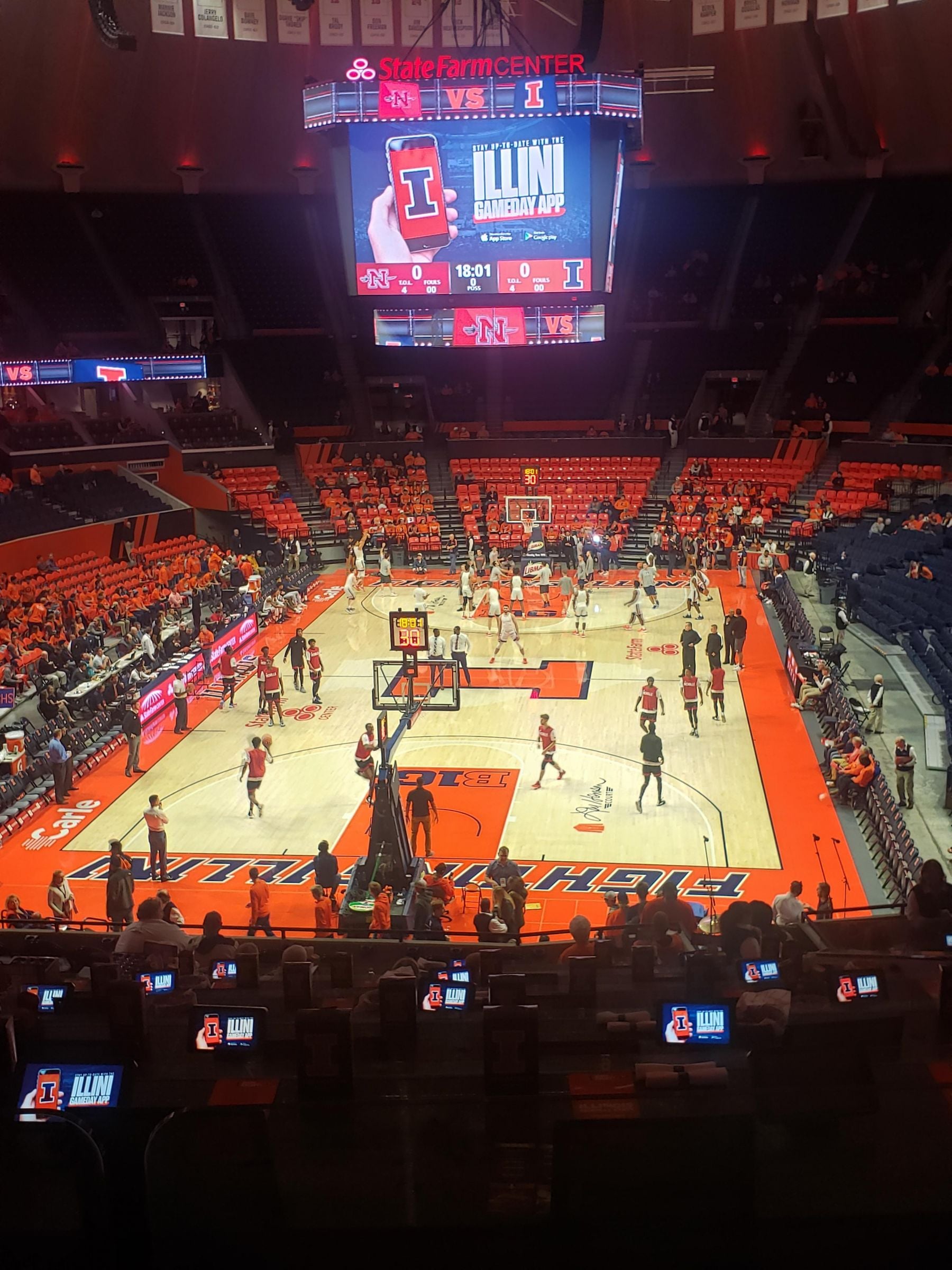section 212, row 1 seat view  - state farm center