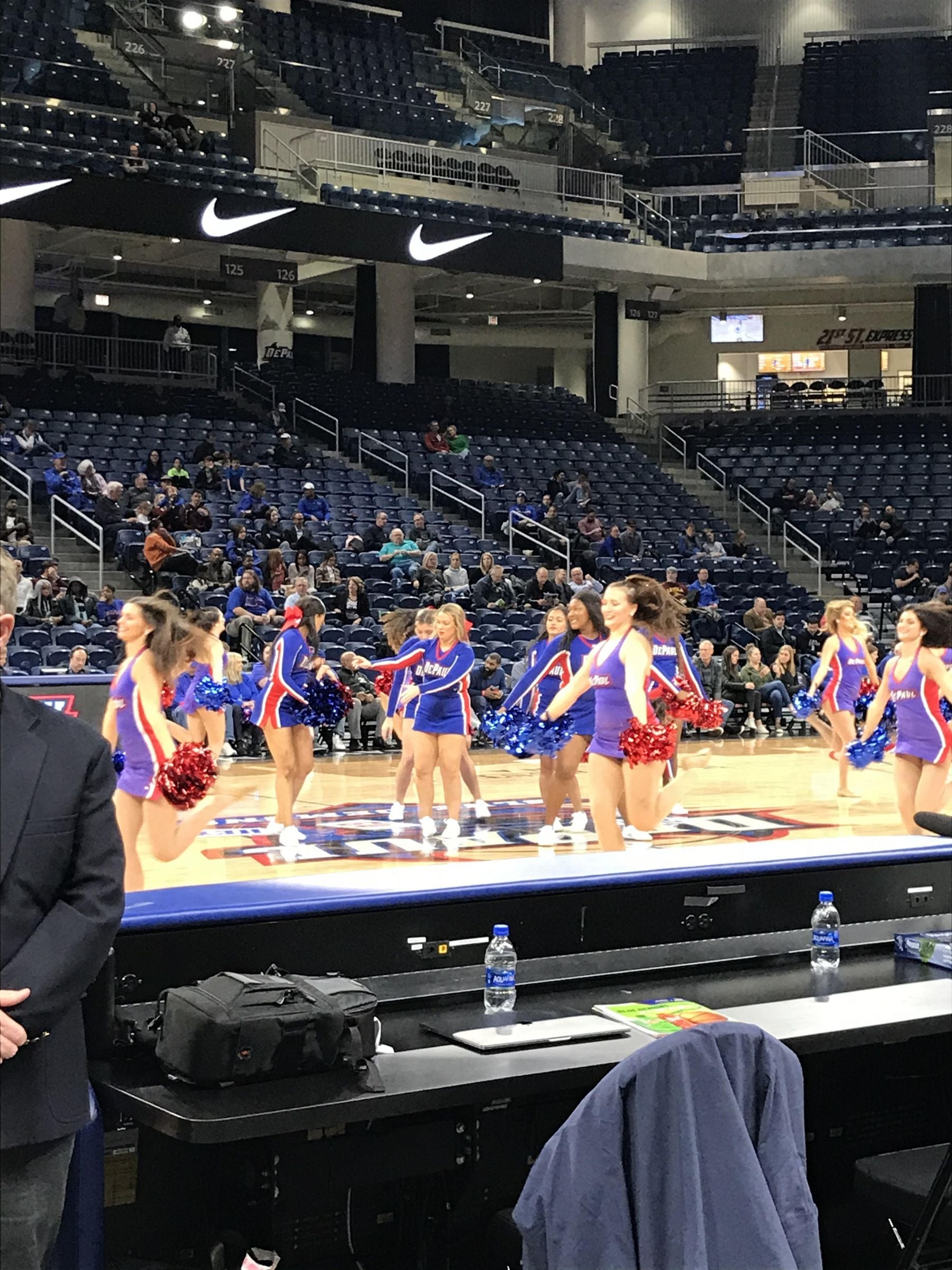 section 111, row cc seat view  for basketball - wintrust arena
