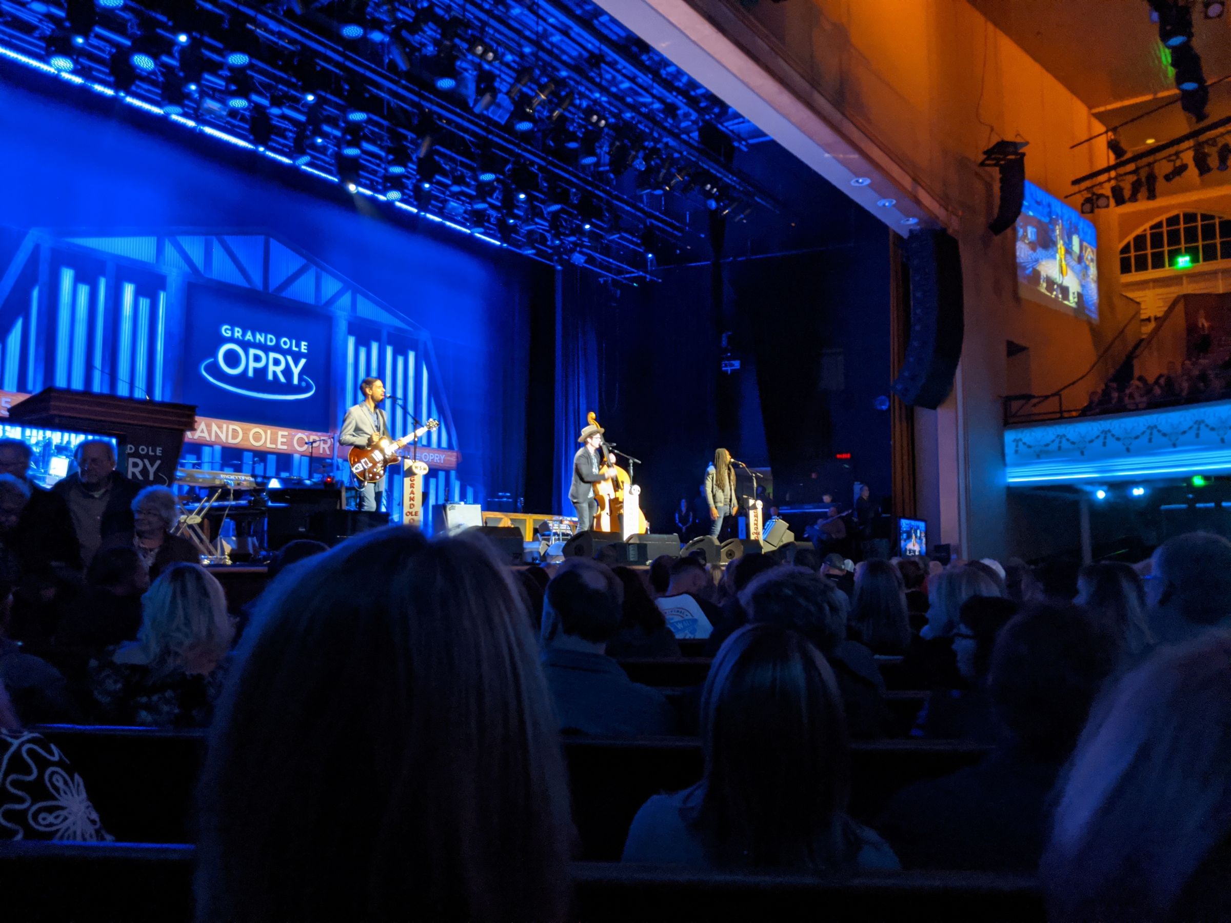 section 7, row j seat view  - ryman auditorium