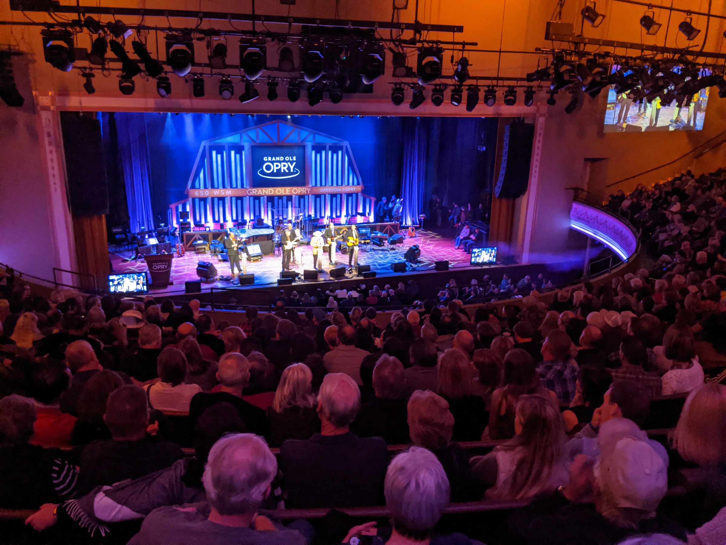 section 13, row n seat view  - ryman auditorium