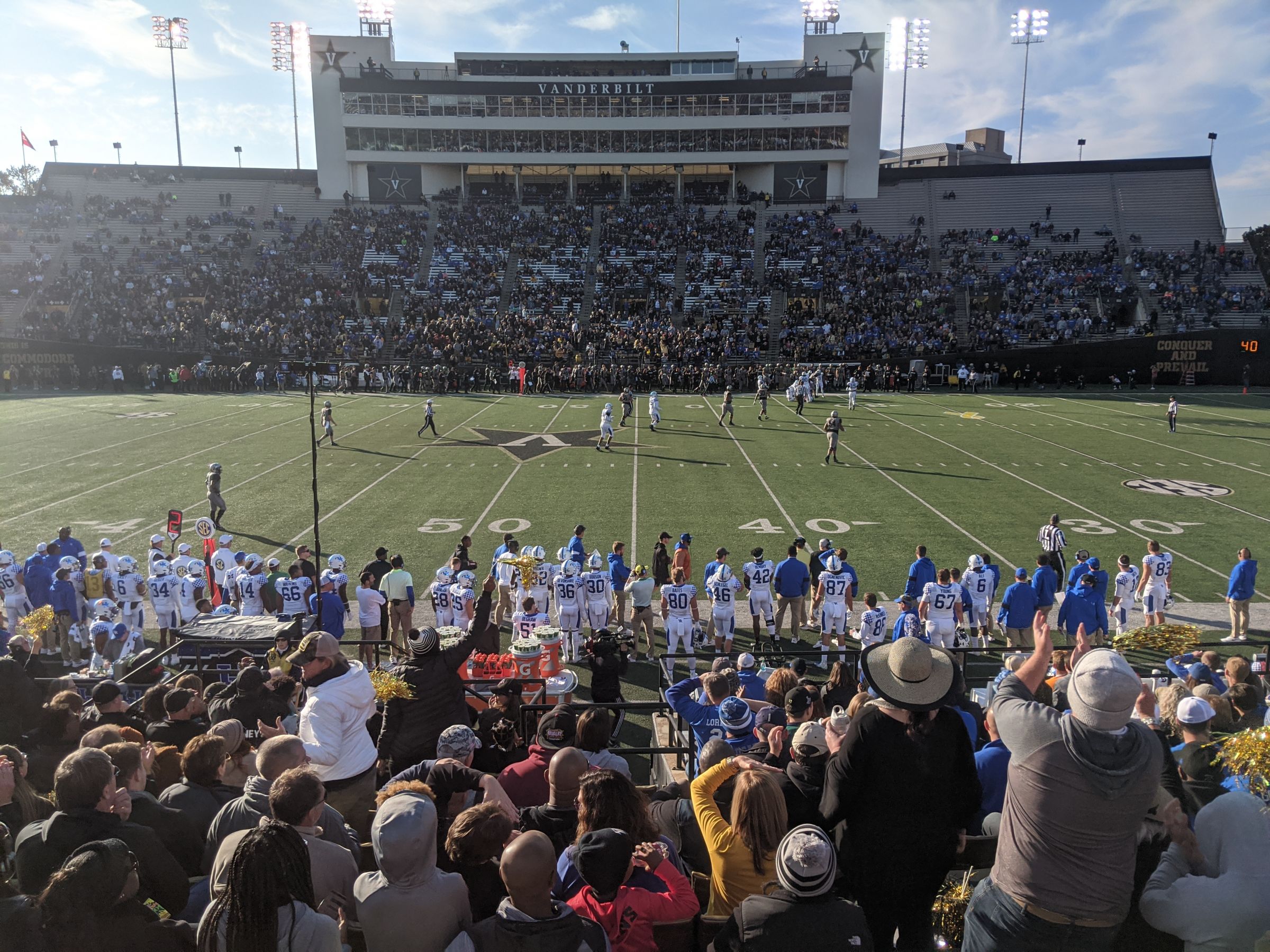 section s, row 17 seat view  - vanderbilt stadium