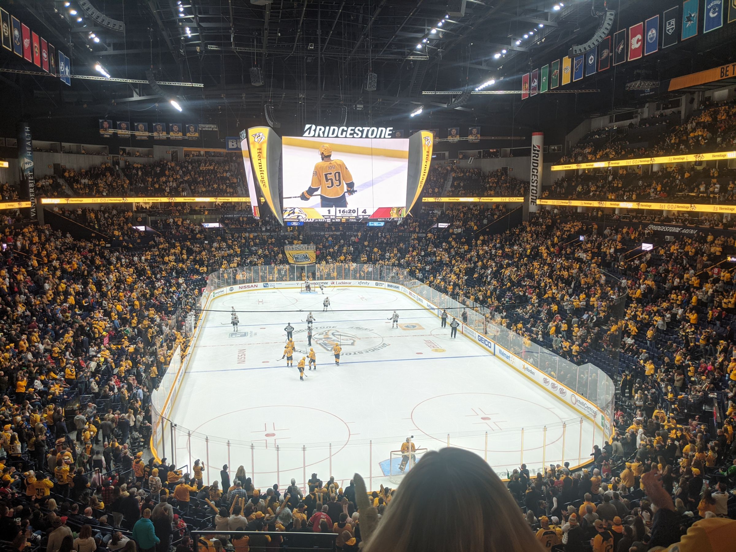 section 224, row e seat view  for hockey - bridgestone arena
