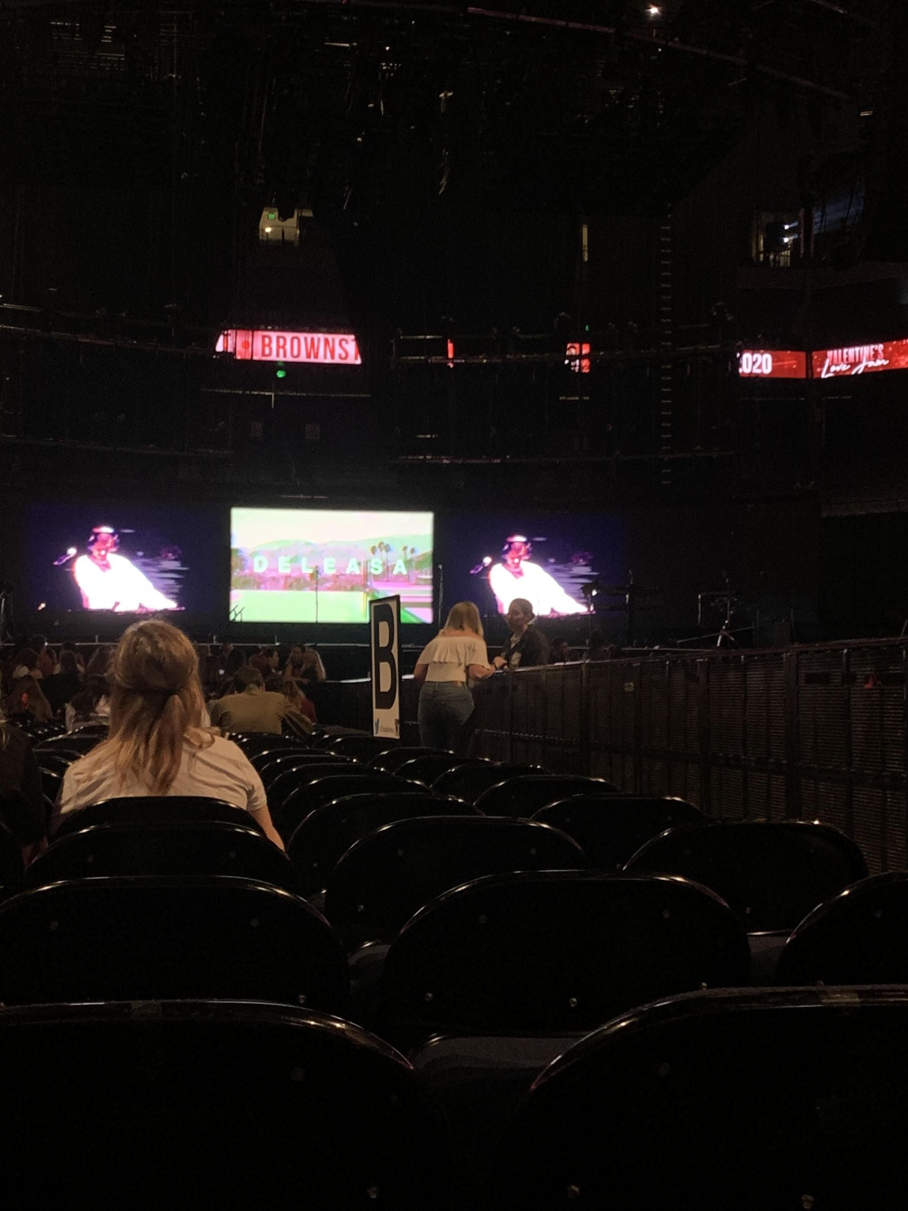 floor b, row 27 seat view  - oakland arena