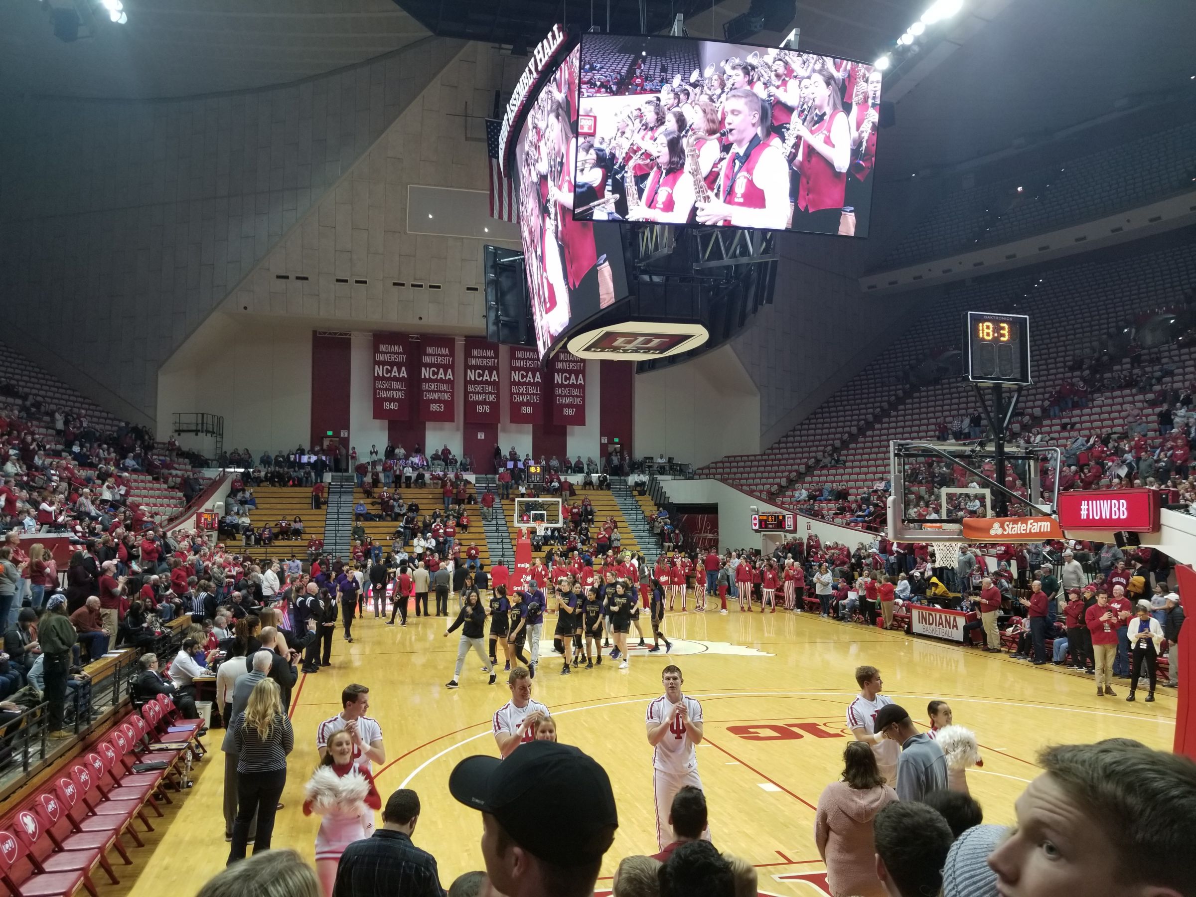 section 2, row 7 seat view  - assembly hall
