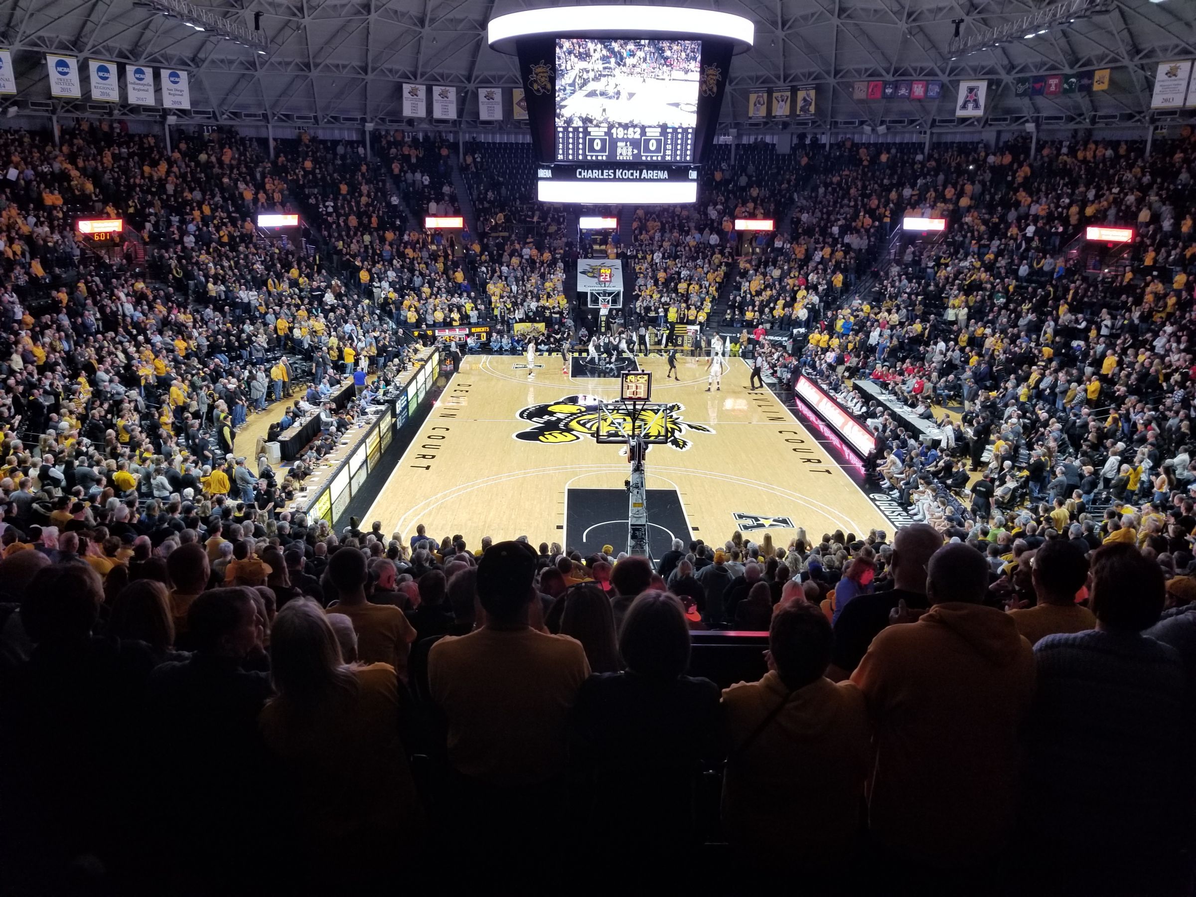 section 126, row 27 seat view  - charles koch arena
