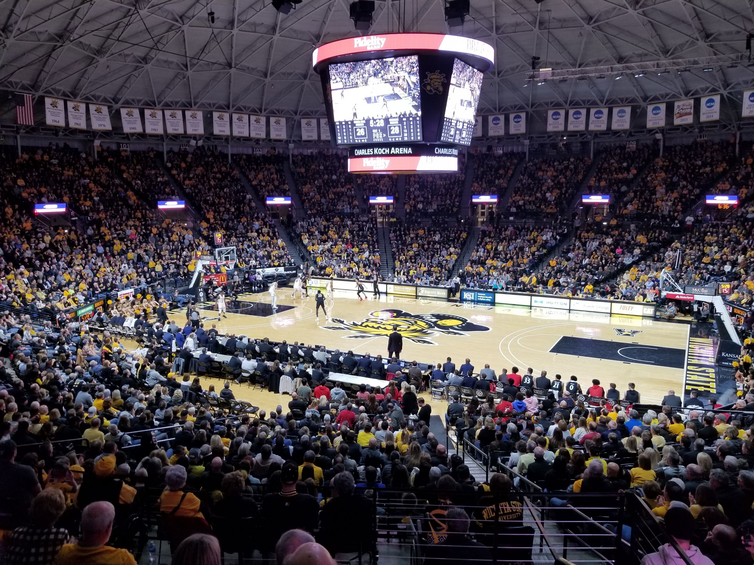 section 119, row 22 seat view  - charles koch arena