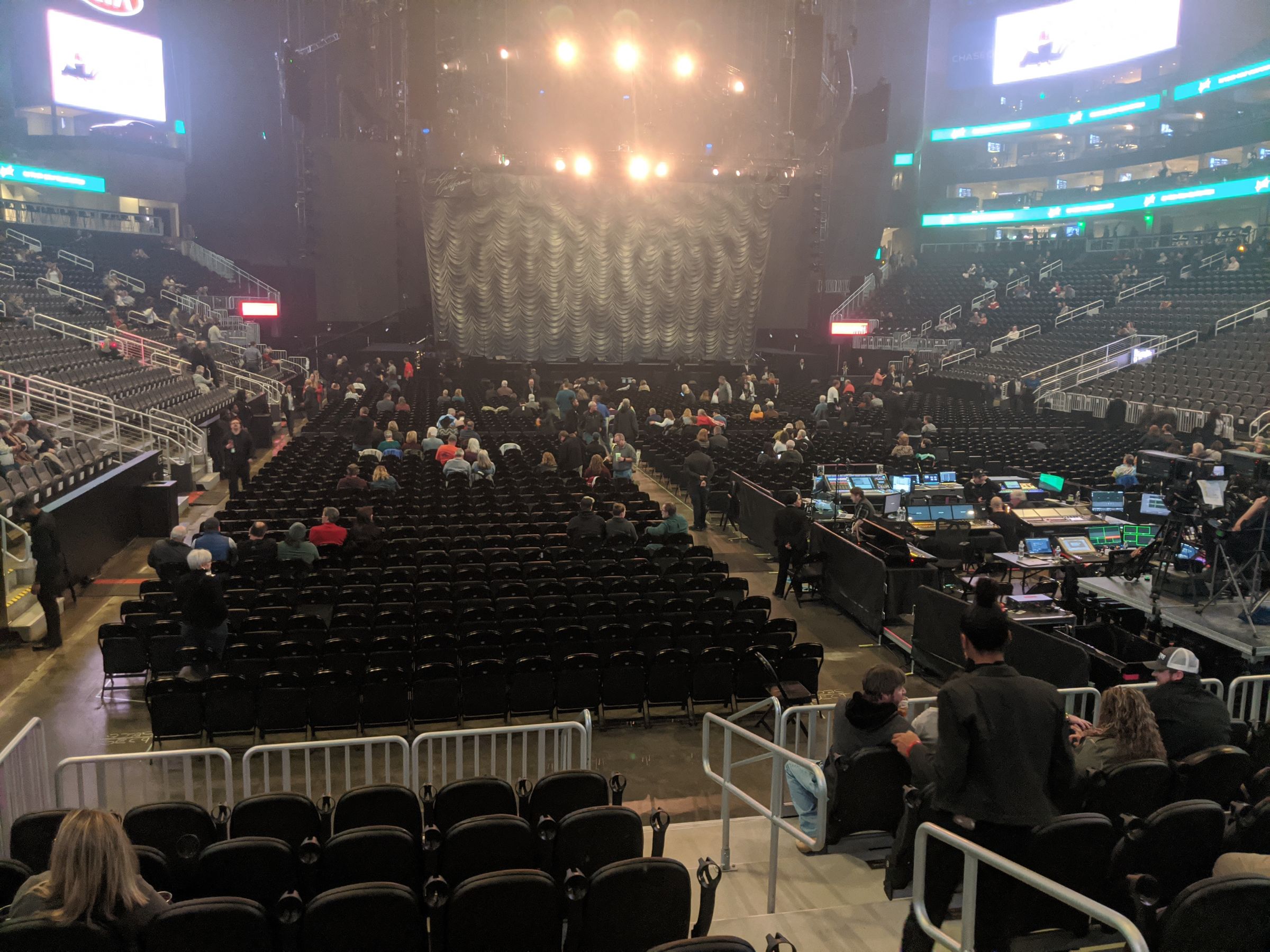 section 115l, row g seat view  for concert - state farm arena