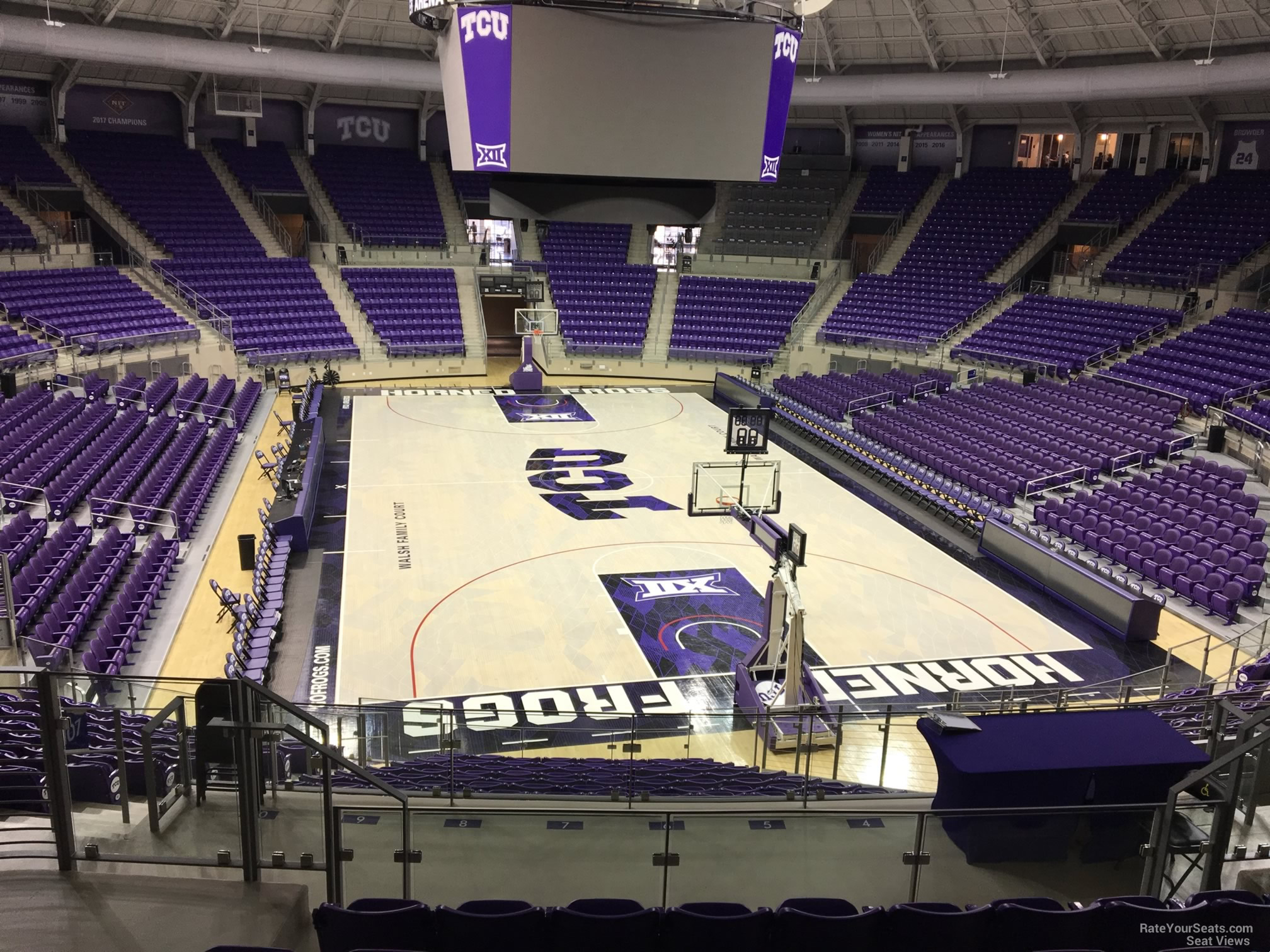 upper student section seat view  - schollmaier arena