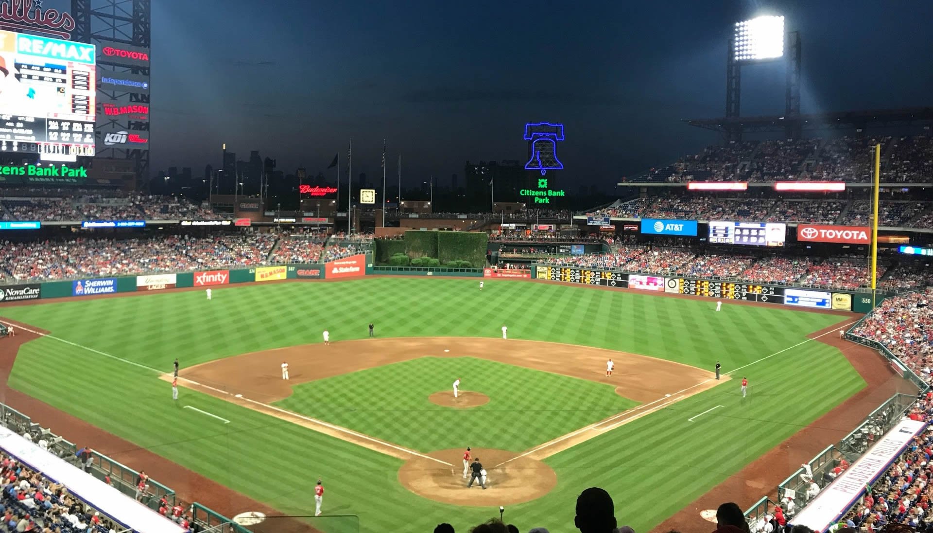 section 222 seat view  for baseball - citizens bank park