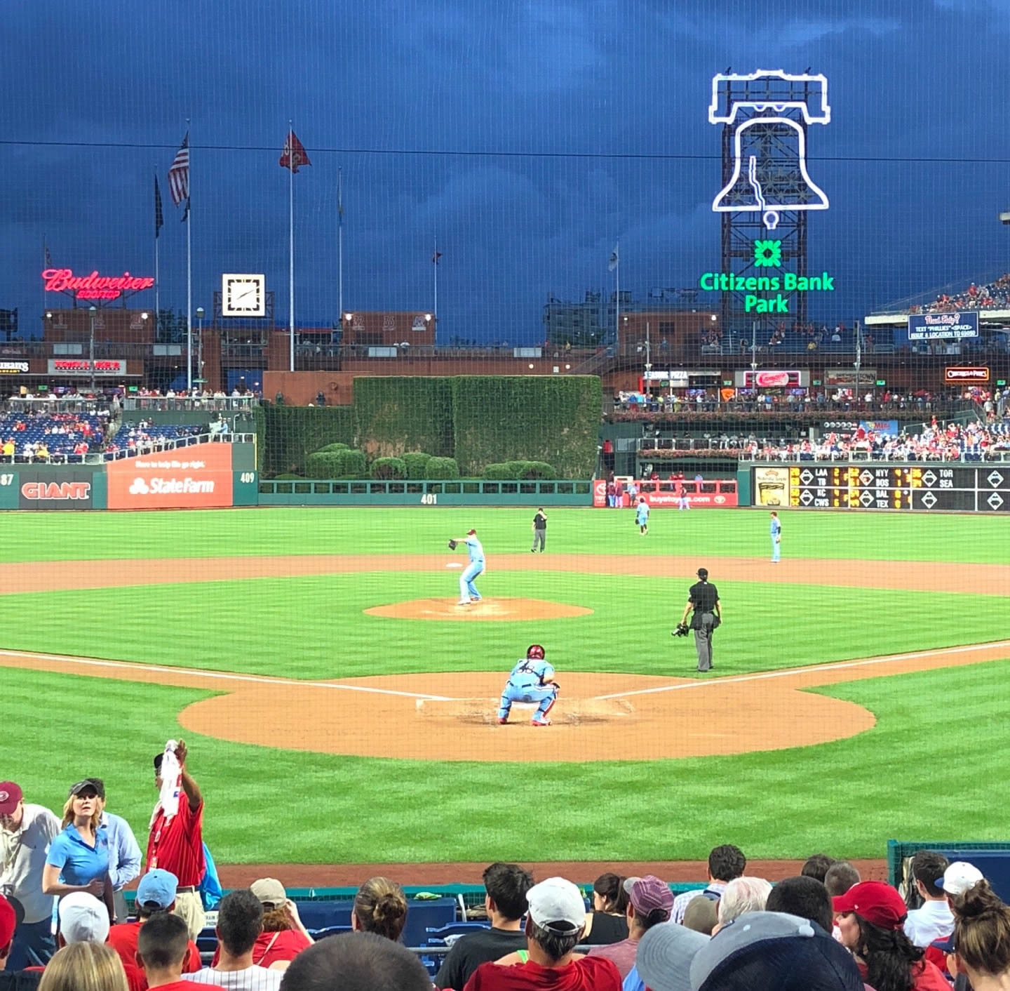 section d, row 11 seat view  for baseball - citizens bank park