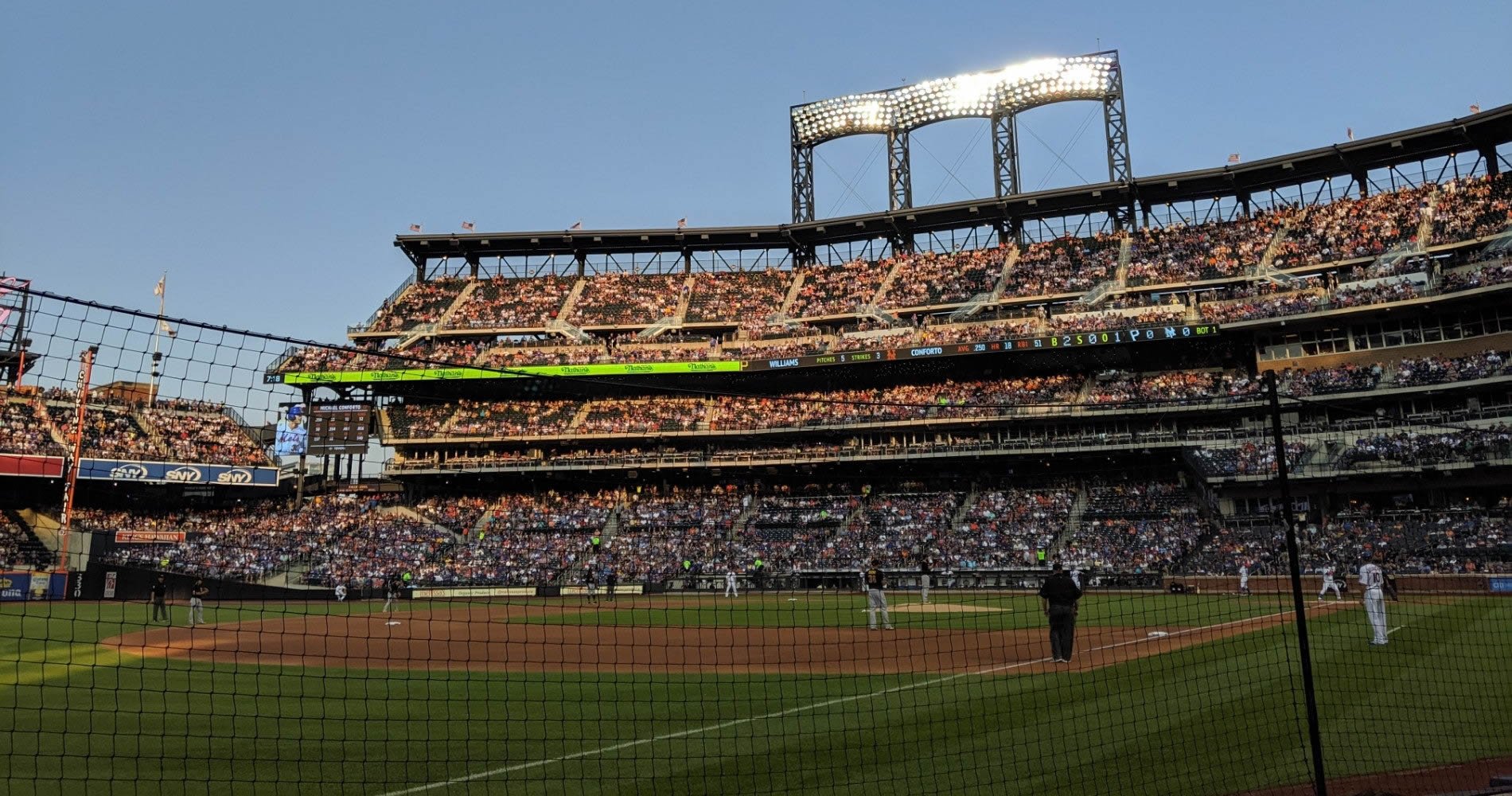 section 128, row b seat view  - citi field