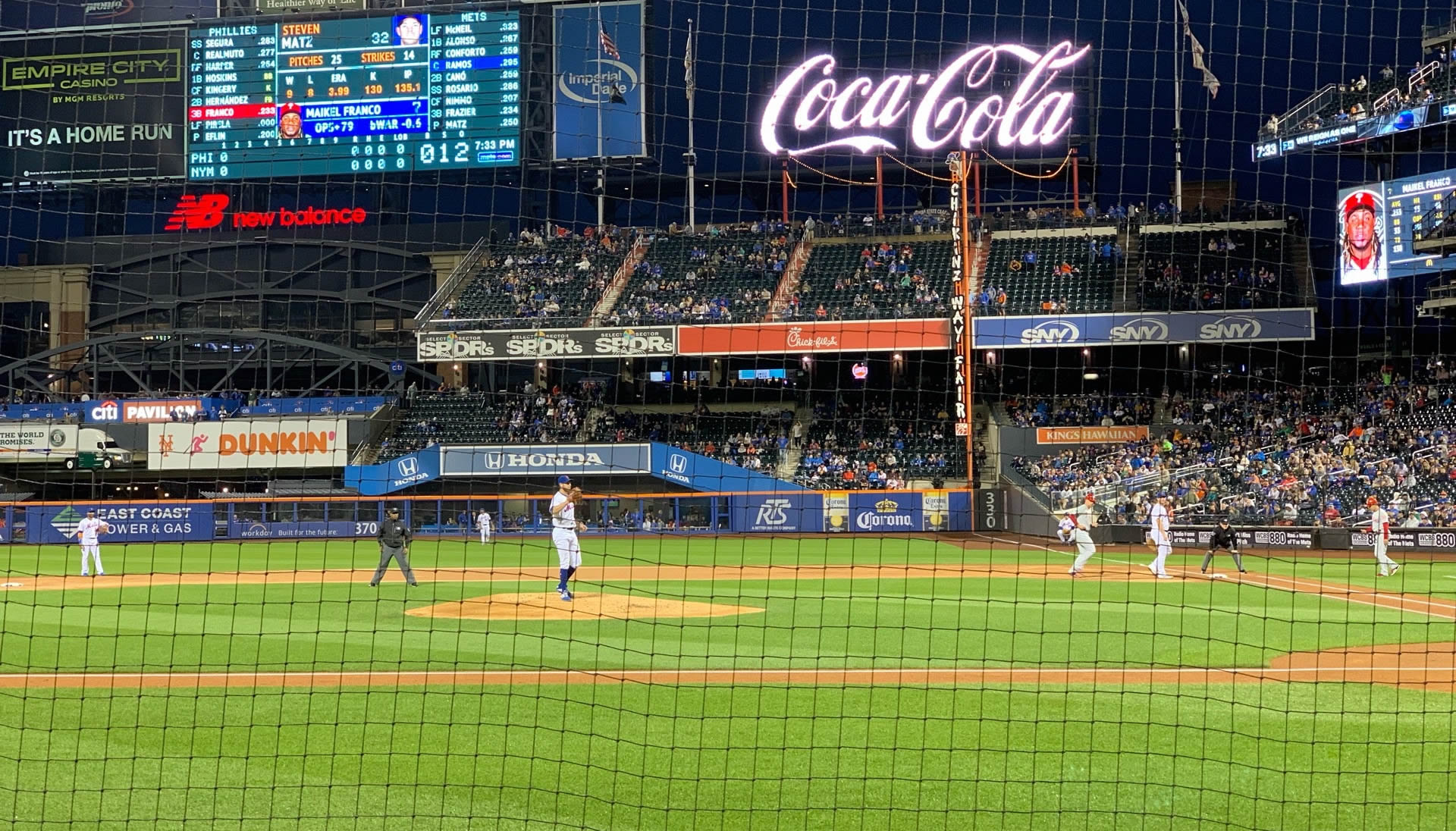 section 122, row 1 seat view  - citi field