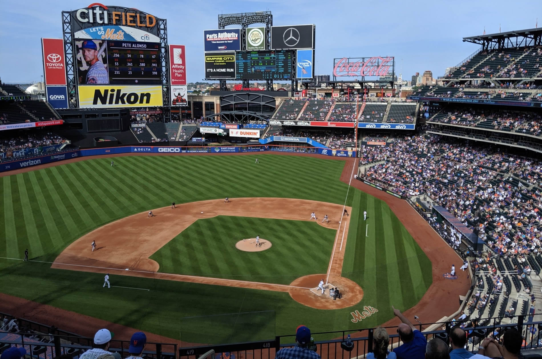 section 418, row 5 seat view  for baseball - citi field