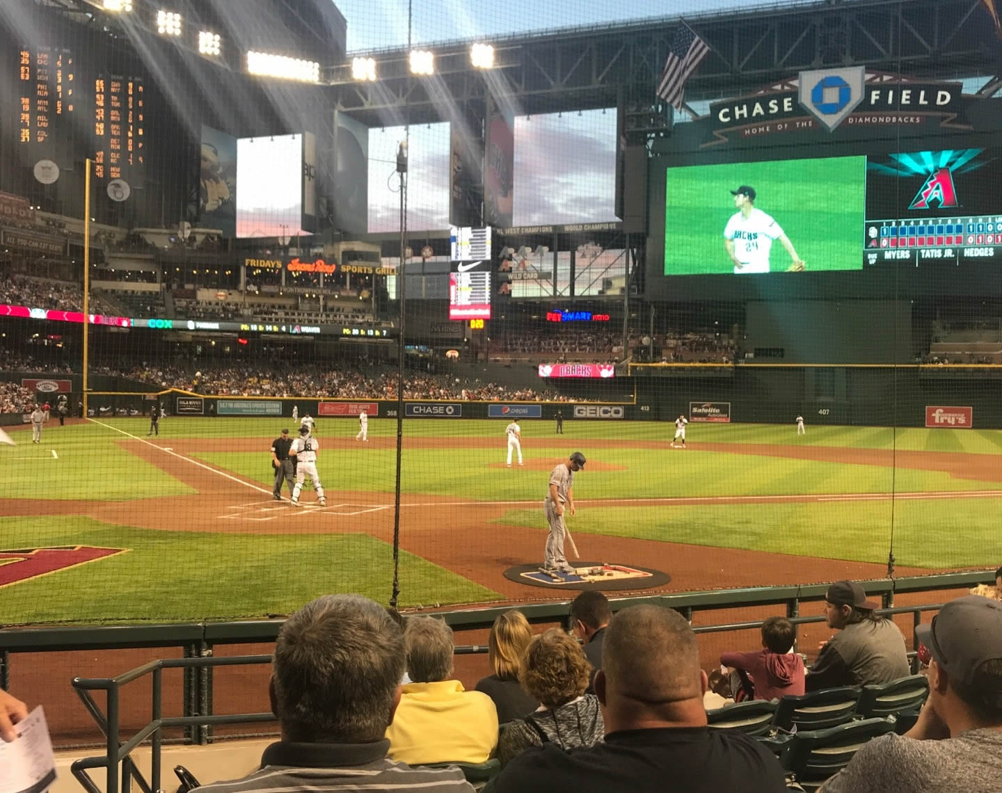 section h, row e seat view  for baseball - chase field