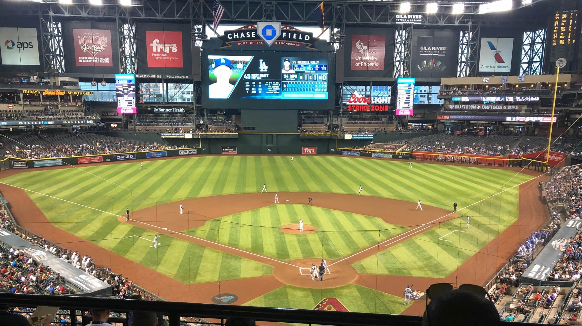section 210f seat view  for baseball - chase field