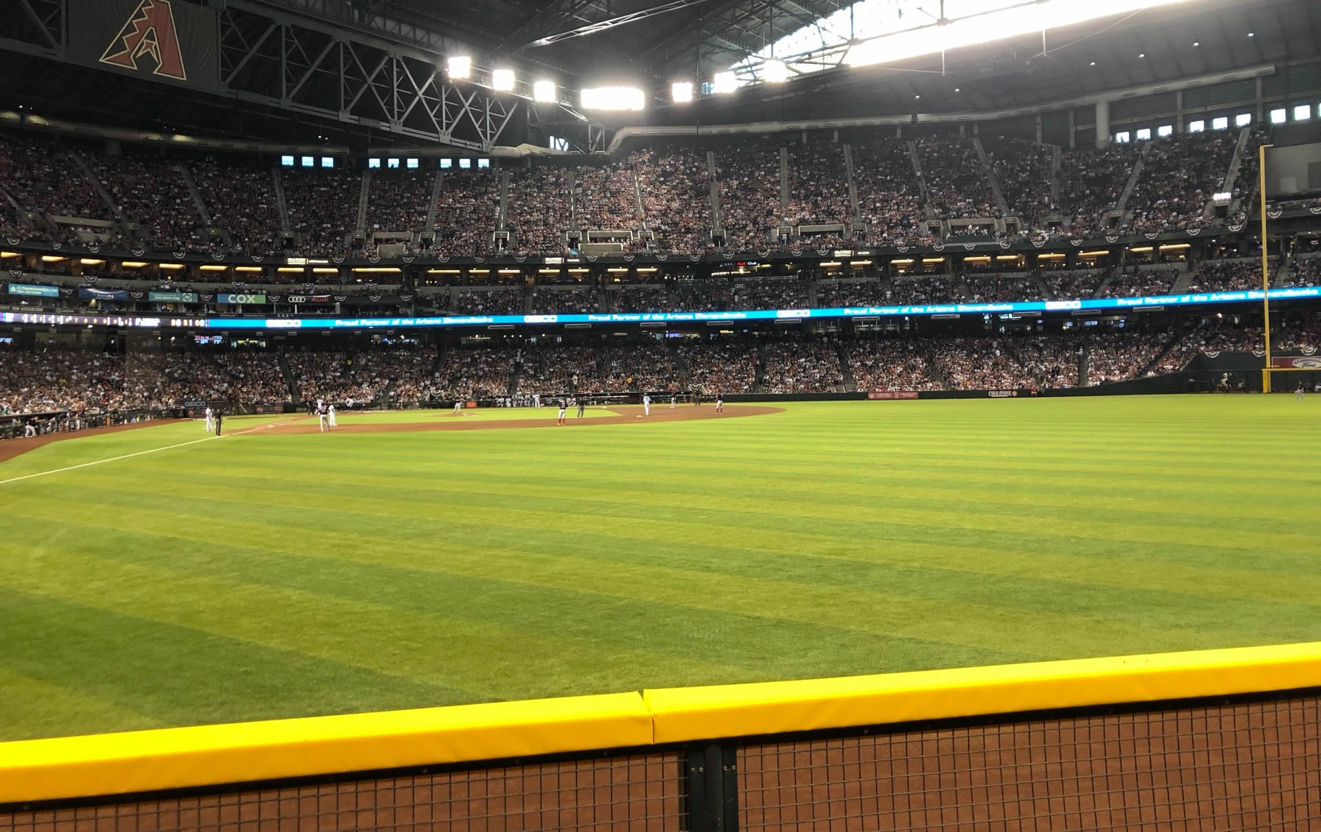 section 104, row 14 seat view  for baseball - chase field