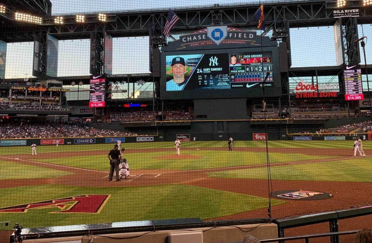 section i, row d seat view  for baseball - chase field