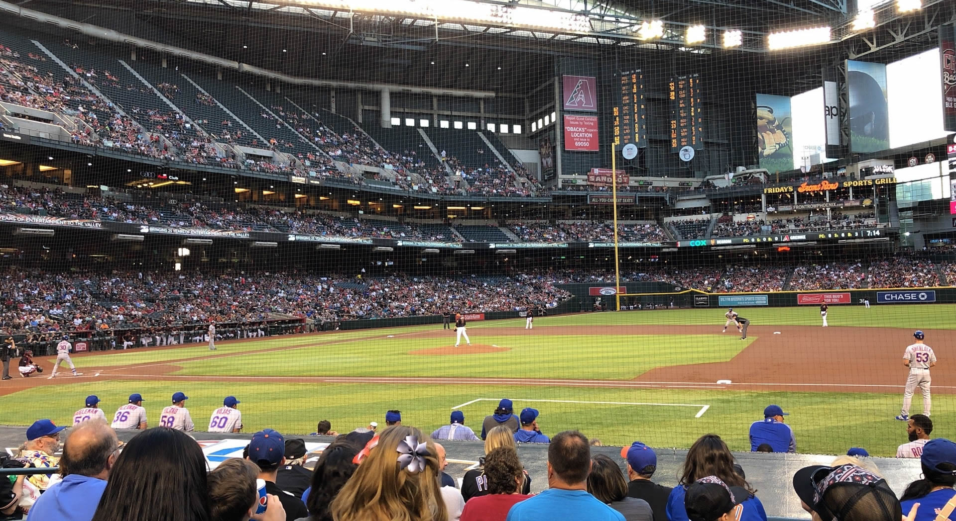 section d, row 11 seat view  for baseball - chase field