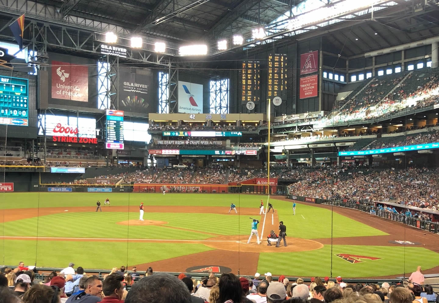 section 126, row 23 seat view  for baseball - chase field