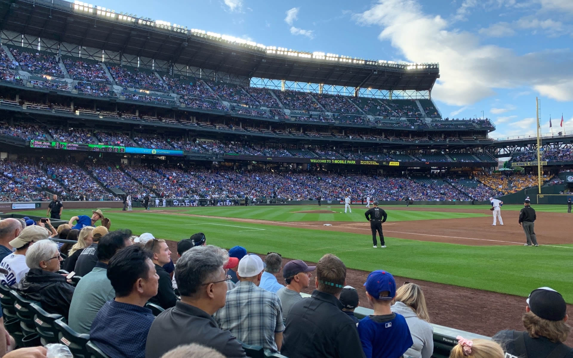 section 119, row 4 seat view  for baseball - t-mobile park